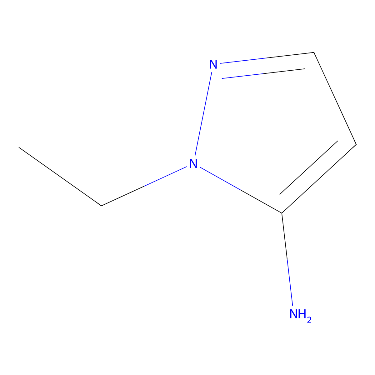 1-Ethyl-1H-pyrazol-5-amine molecular structure, CAS 3528-58-3