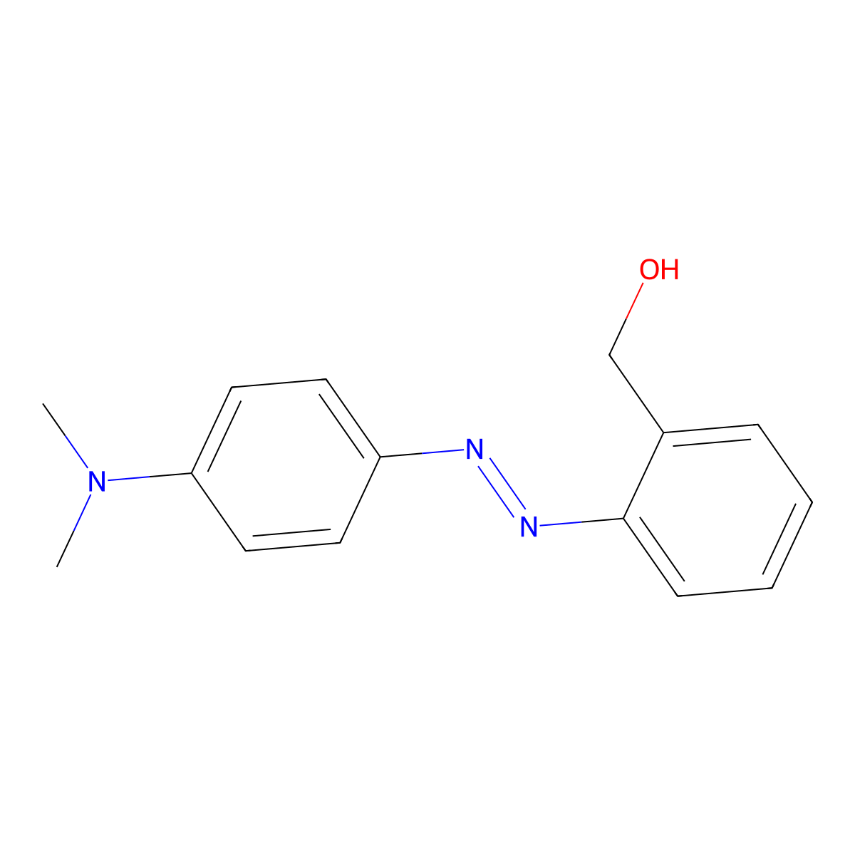 3'-Hydroxymethyl-N,N-dimethyl-4-aminoazobenzene molecular structure, CAS 35282-68-9