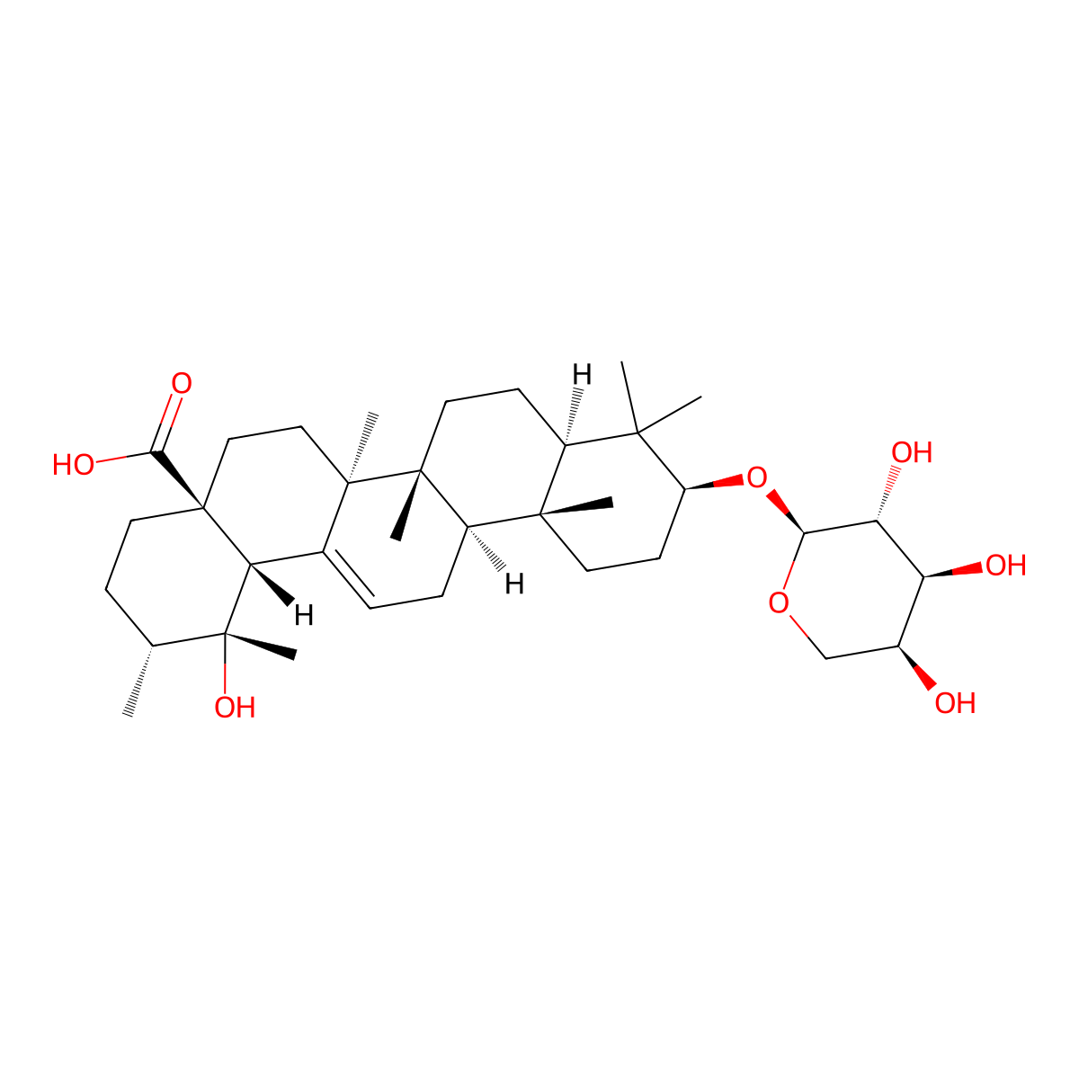 ziyuglycoside II molecular structure, CAS 35286-59-0