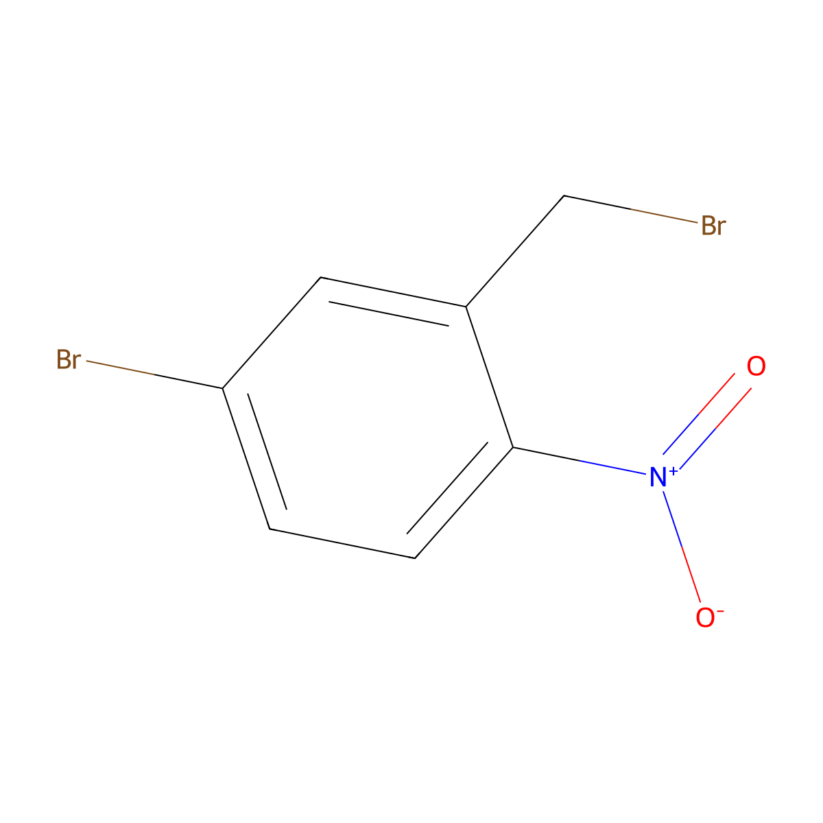 4-Bromo-2-(bromomethyl)-1-nitrobenzene molecular structure, CAS 35287-42-4