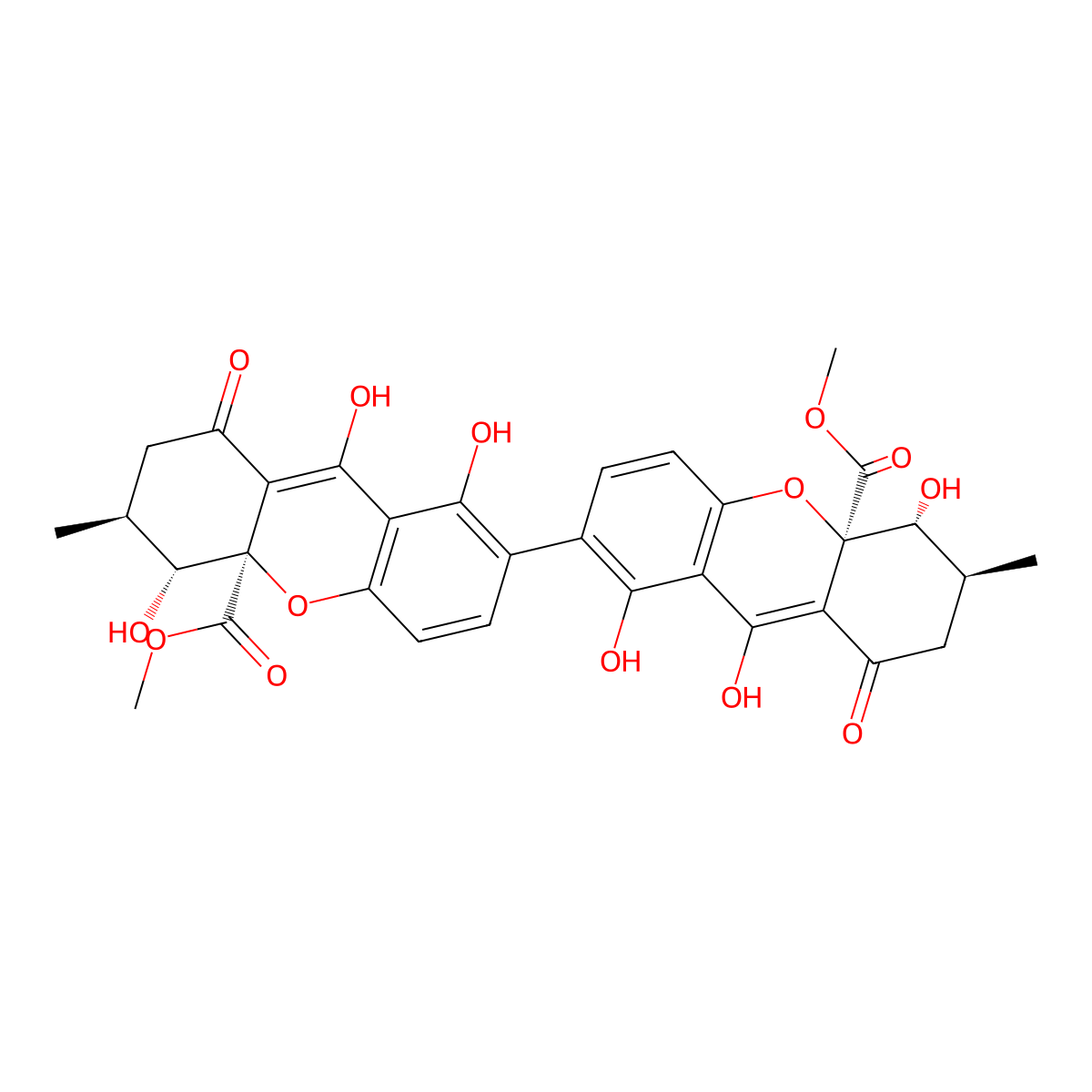 Secalonic acid D molecular structure, CAS 35287-69-5