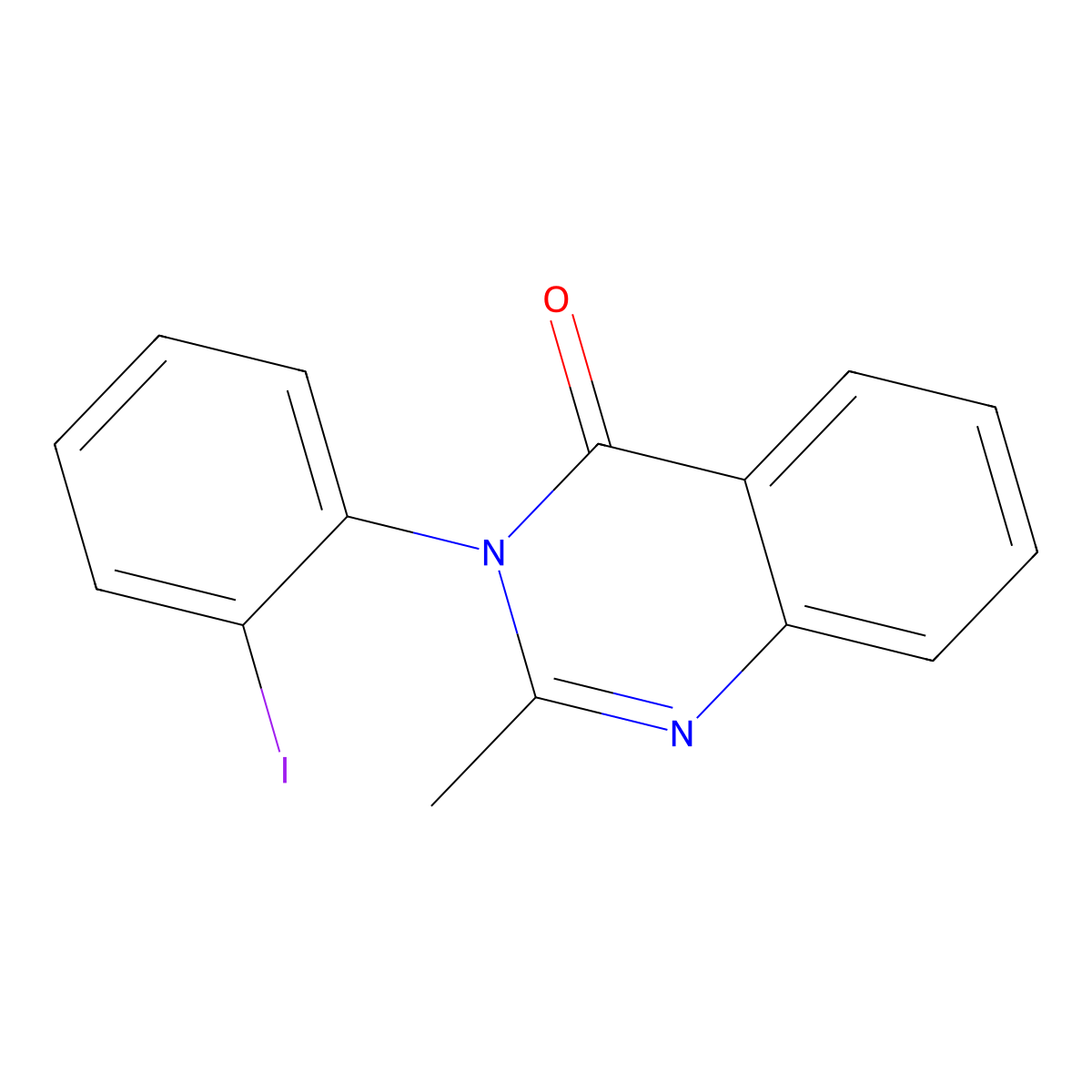 3-(2-iodophenyl)-2-methylquinazolin-4(3H)-one molecular structure, CAS 35289-03-3