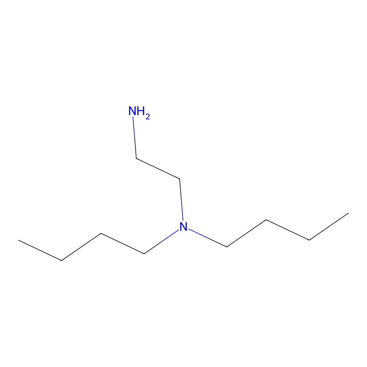 N,N-Dibutylethylenediamine molecular structure, CAS 3529-09-7