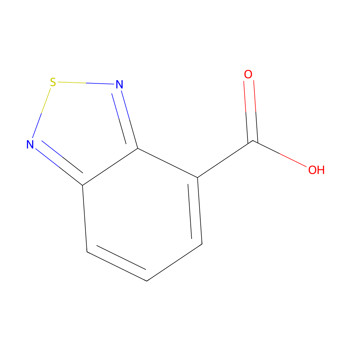 2,1,3-Benzothiadiazole-4-carboxylic acid molecular structure, CAS 3529-57-5