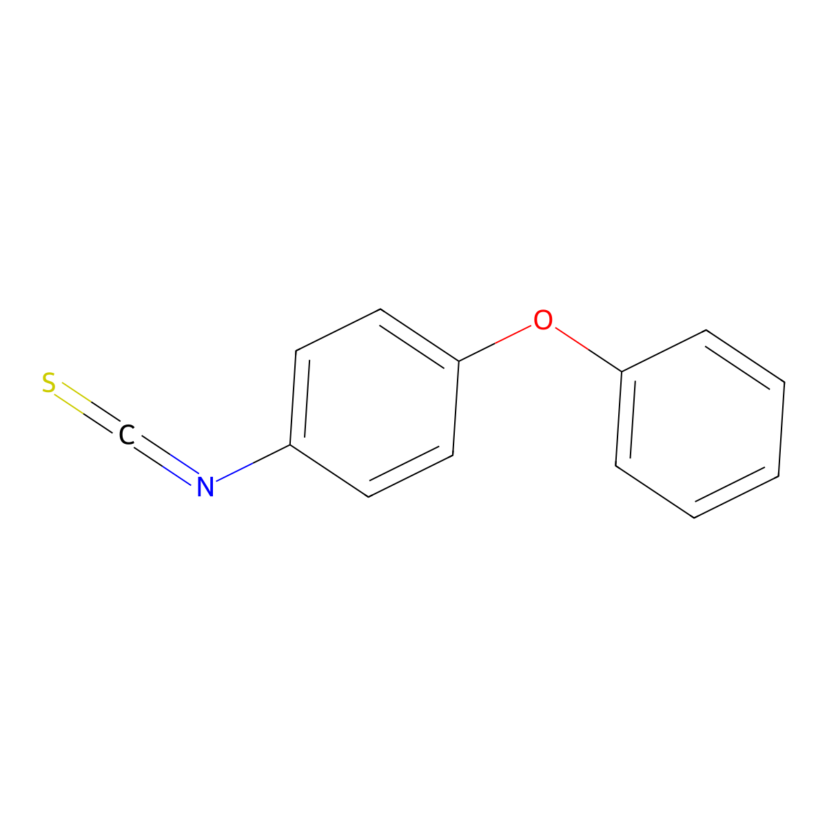 1-Isothiocyanato-4-phenoxybenzene molecular structure, CAS 3529-87-1