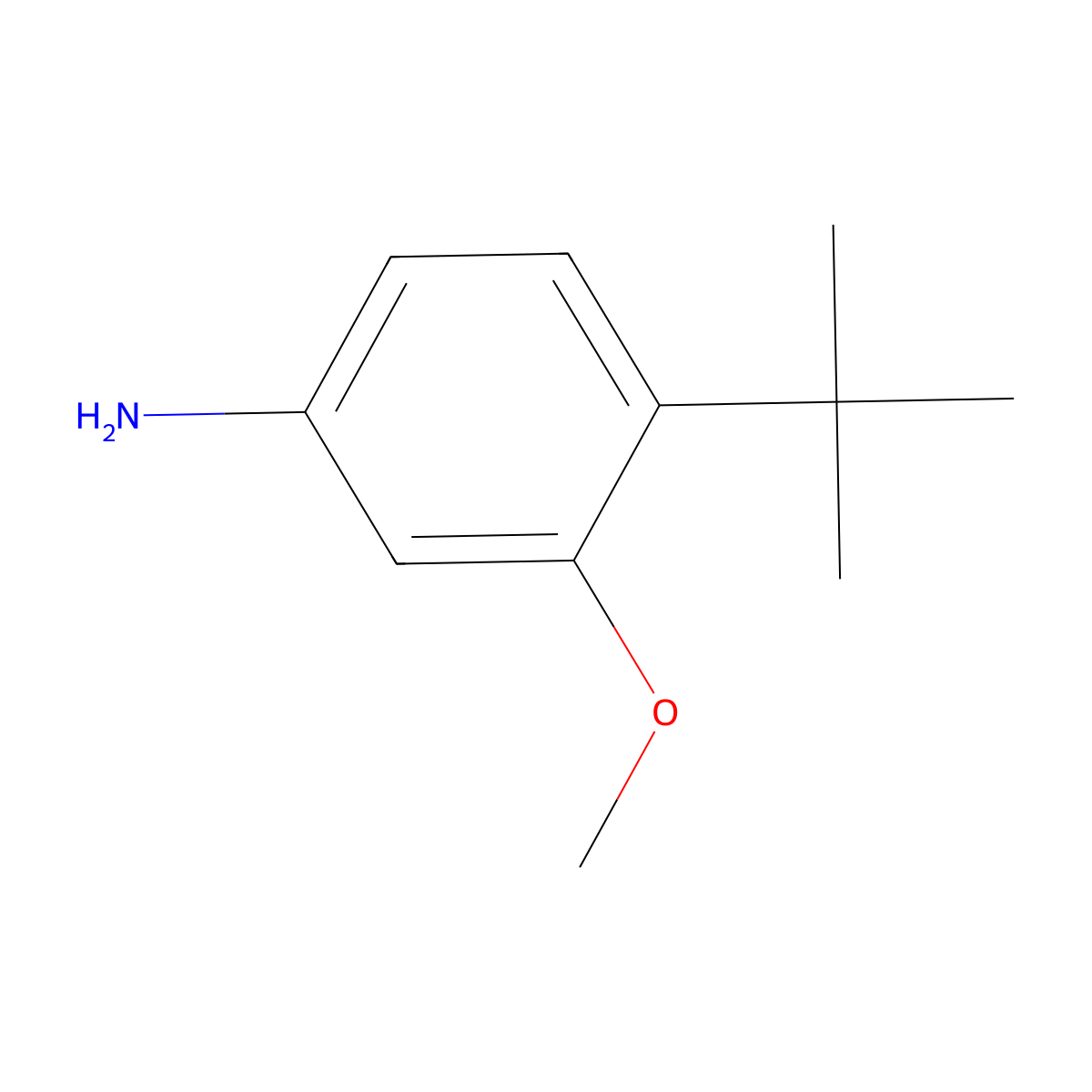 4-(tert-Butyl)-3-methoxyaniline molecular structure, CAS 35291-89-5