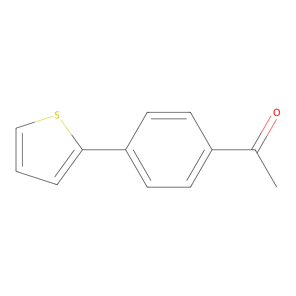 1-[4-(Thiophen-2-yl)phenyl]ethan-1-one molecular structure, CAS 35294-37-2