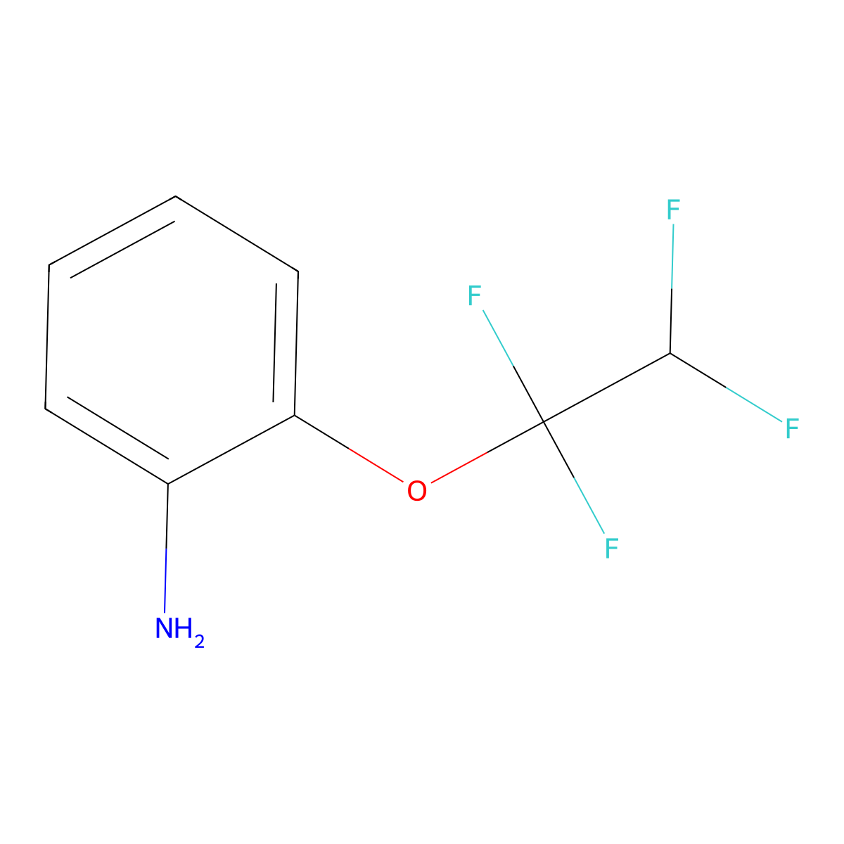 2-(1,1,2,2-Tetrafluoroethoxy)aniline molecular structure, CAS 35295-34-2