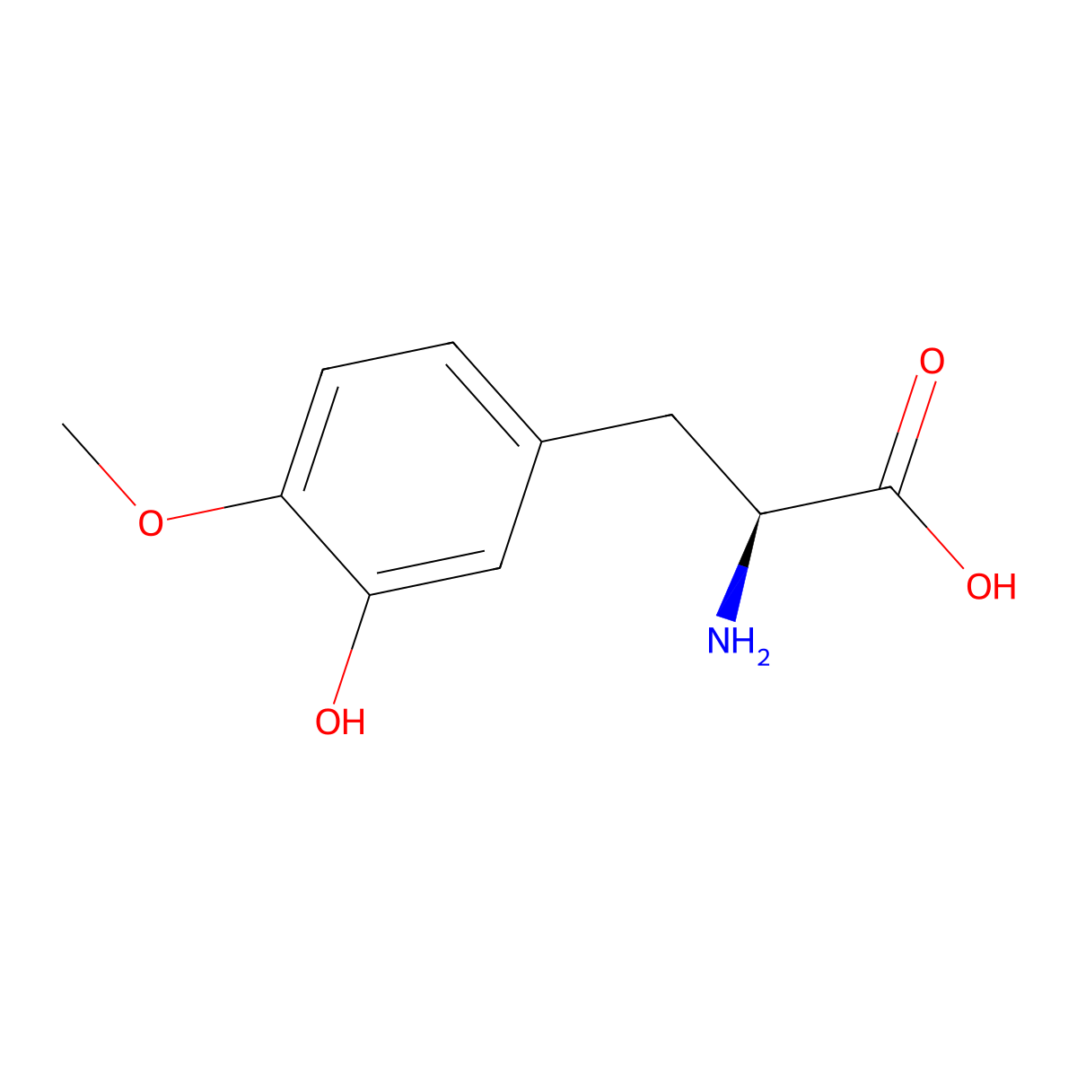4-Methoxytyrosine molecular structure, CAS 35296-56-1