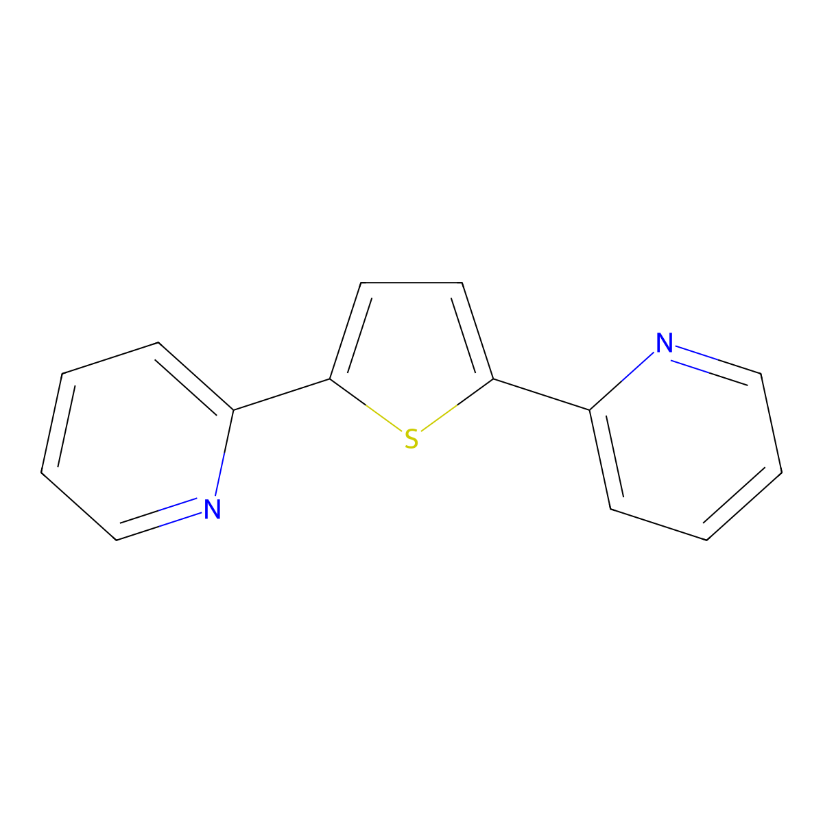 2-[5-(2-Pyridyl)-2-thienyl]pyridine molecular structure, CAS 35299-68-4