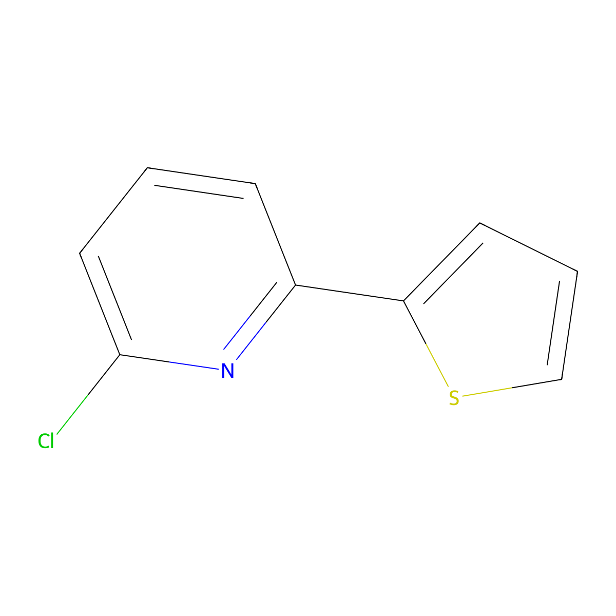2-Chloro-6-(thiophen-2-yl)pyridine molecular structure, CAS 35299-70-8