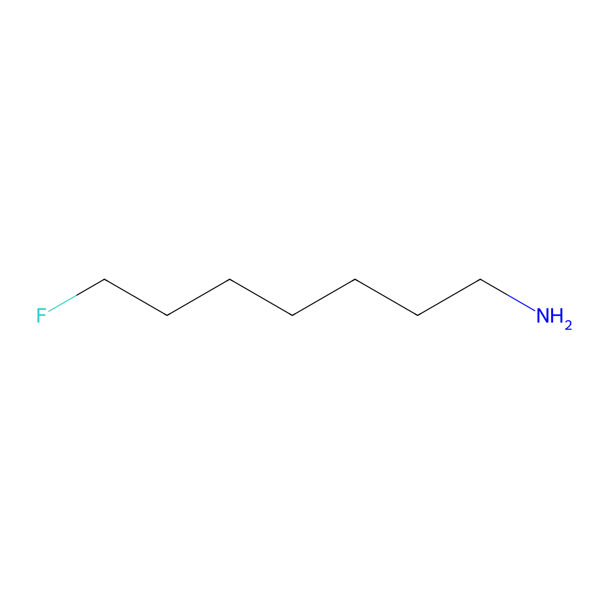 Heptylamine, 7-fluoro- molecular structure, CAS 353-21-9