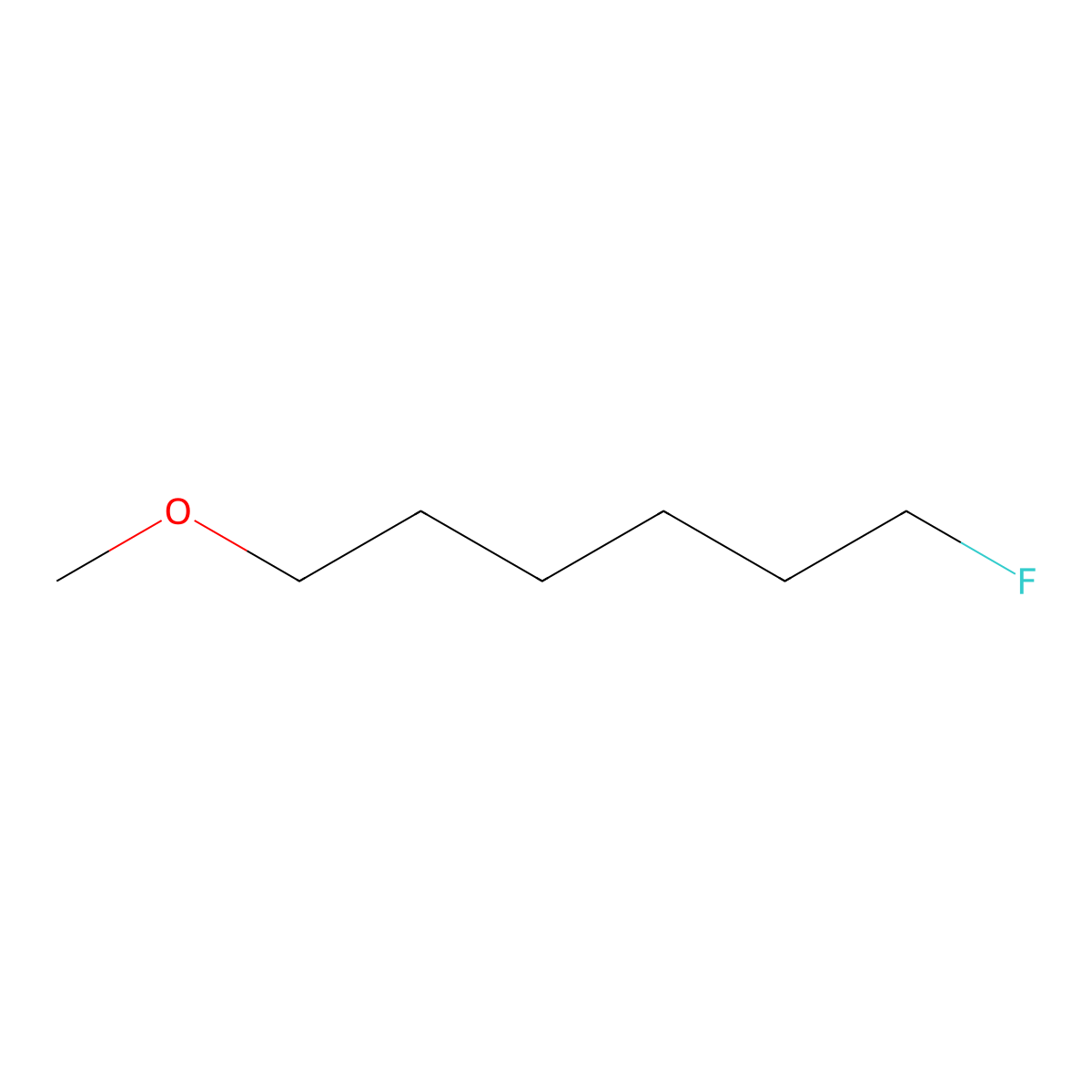 Ether, 6-fluorohexyl methyl molecular structure, CAS 353-22-0