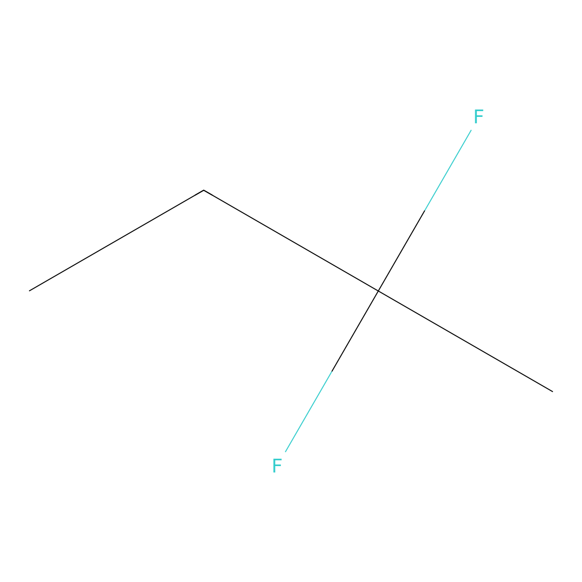 2,2-Difluorobutane molecular structure, CAS 353-81-1
