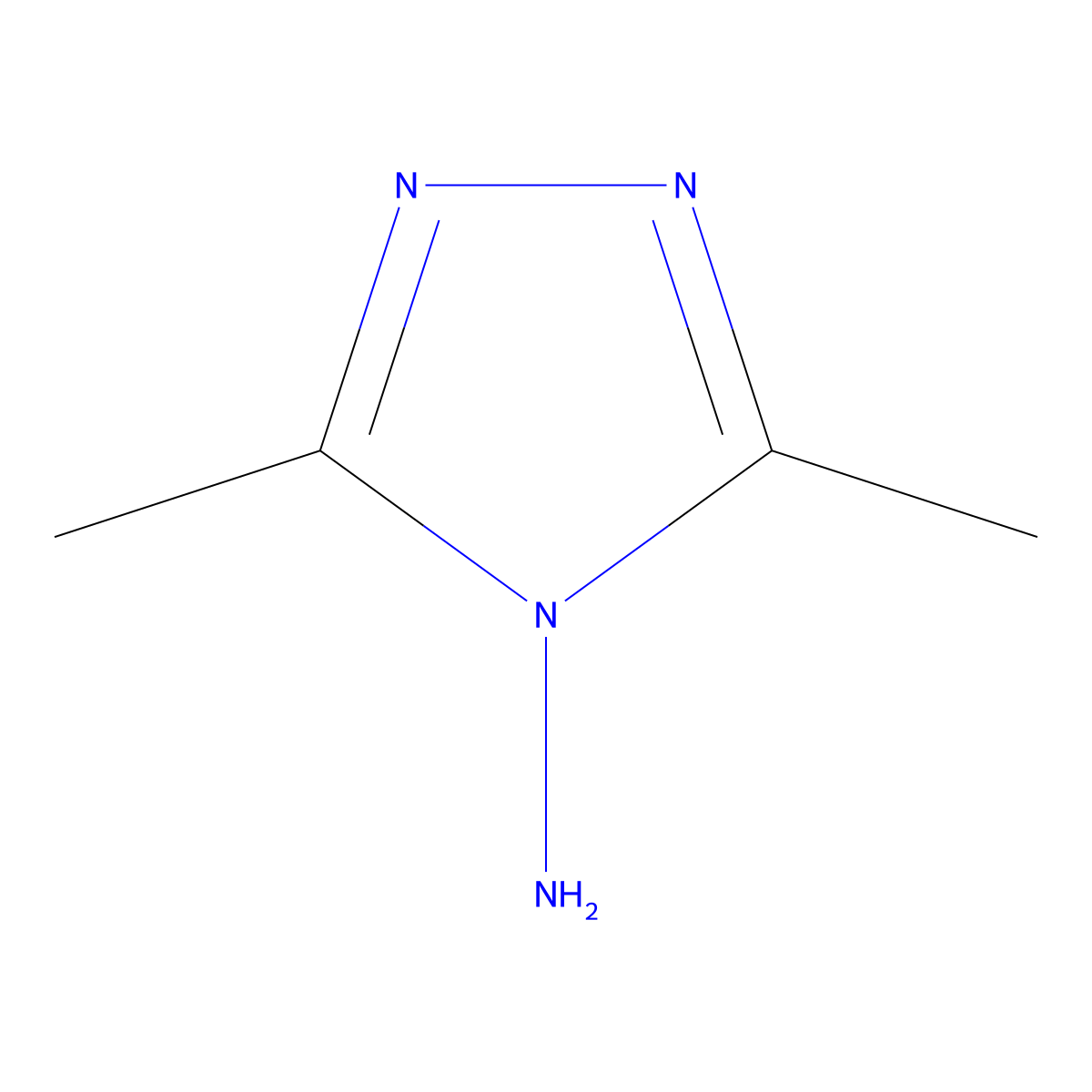 4-Amino-3,5-dimethyl-1,2,4-triazole molecular structure, CAS 3530-15-2
