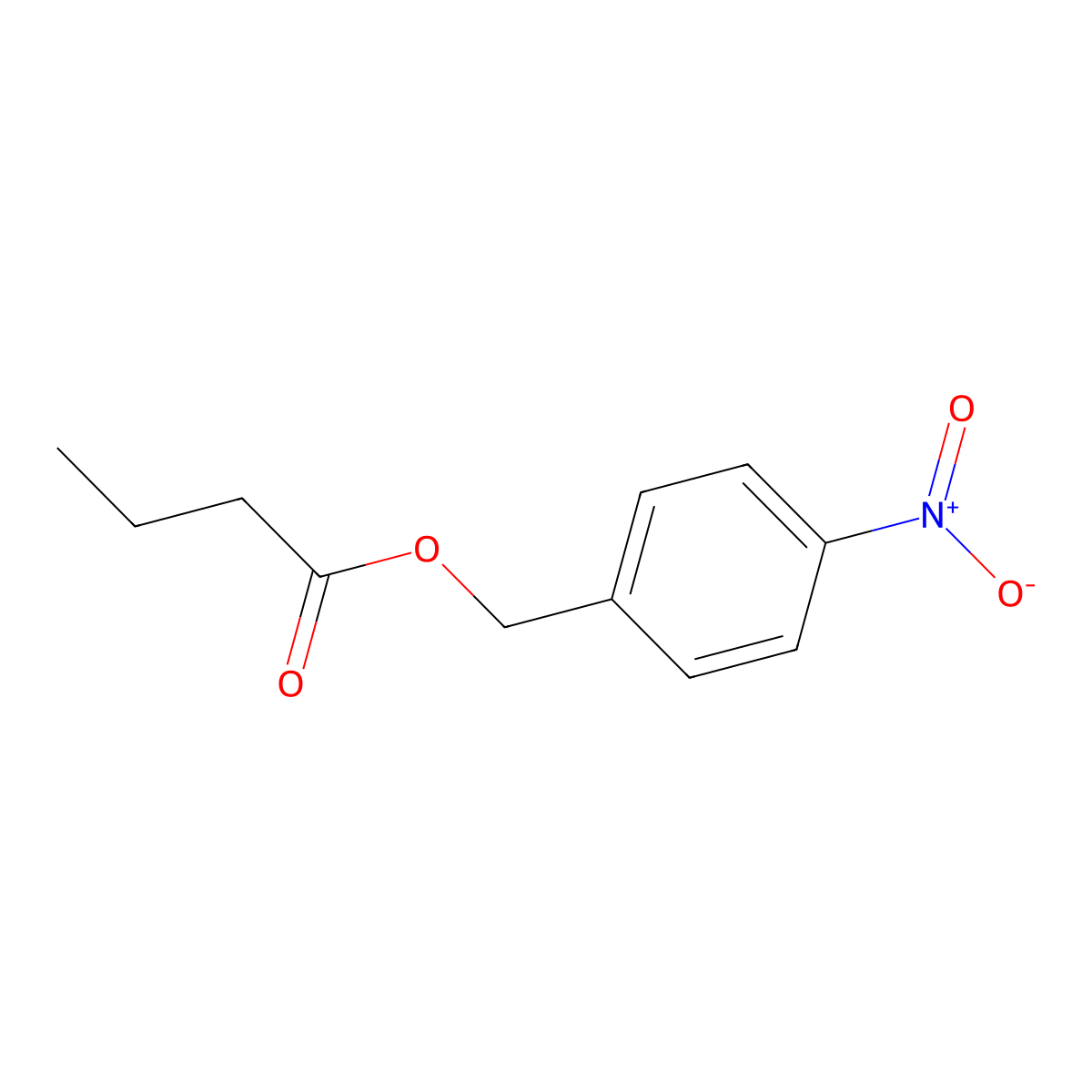 p-Nitrobenzyl butyrate molecular structure, CAS 35300-54-0