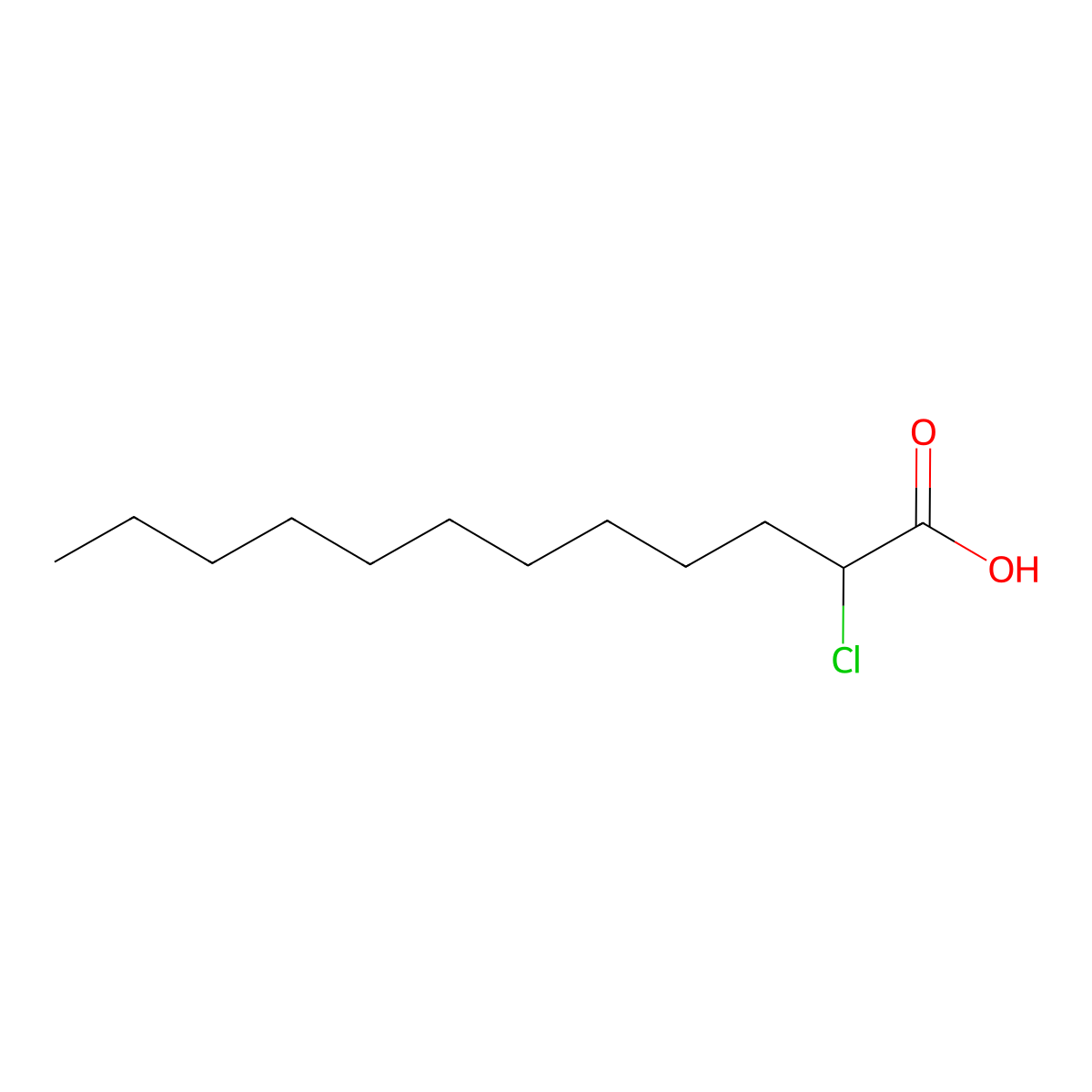 2-chlorododecanoic Acid molecular structure, CAS 35300-93-7