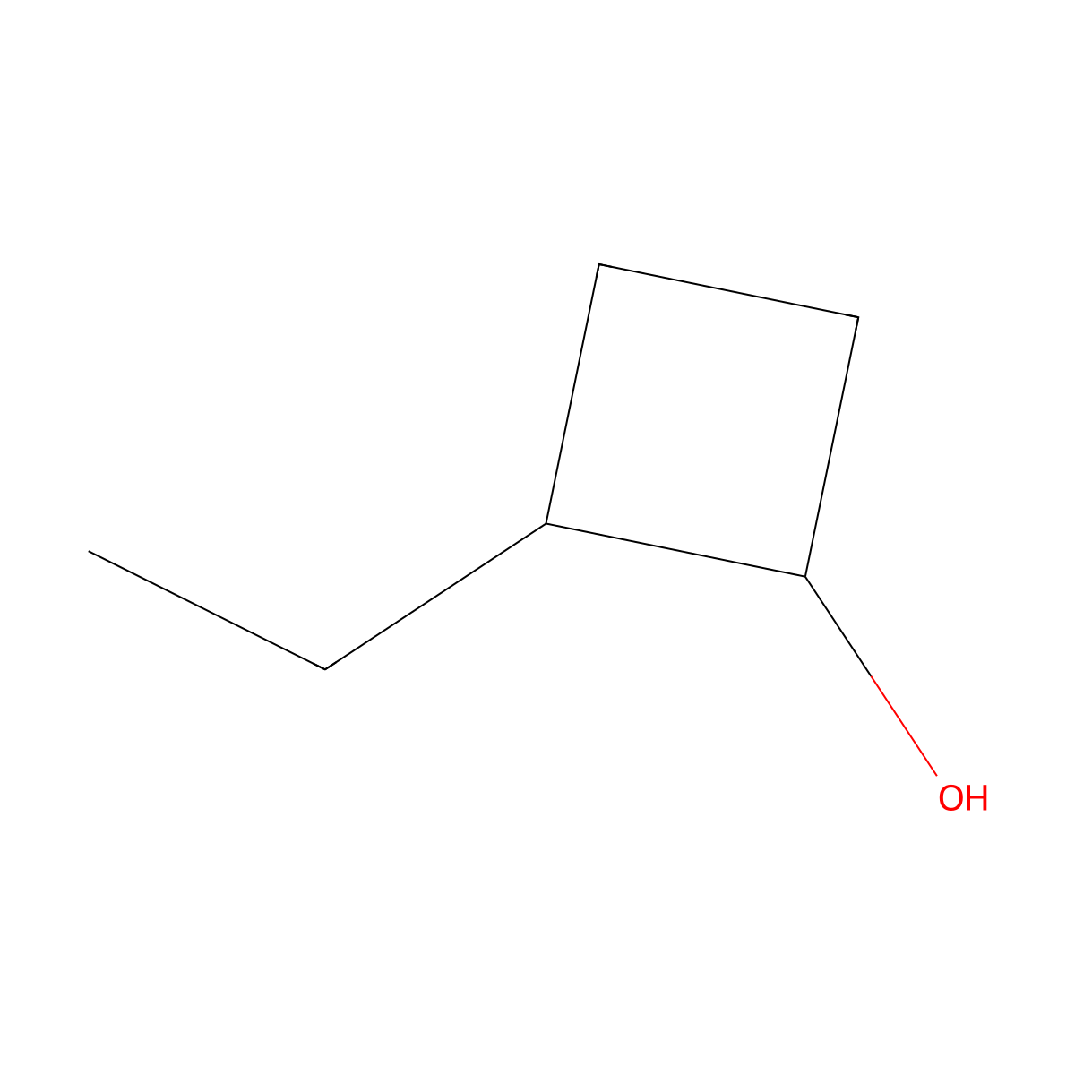 2-Ethylcyclobutanol molecular structure, CAS 35301-43-0