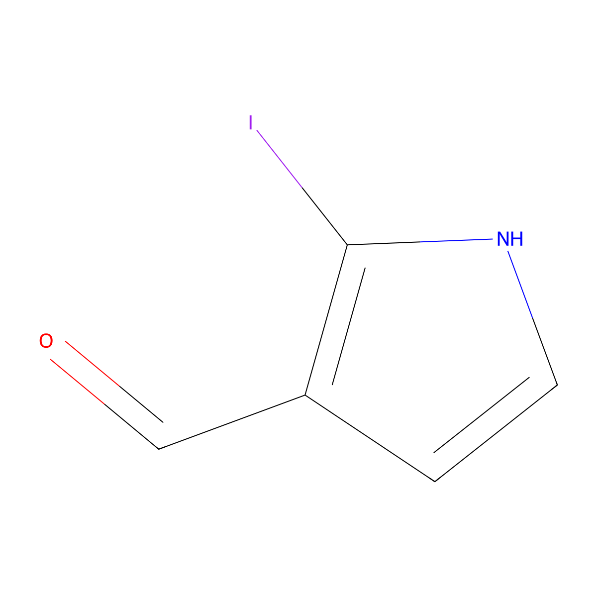 2-Iodo-1H-pyrrole-3-carbaldehyde molecular structure, CAS 35302-92-2
