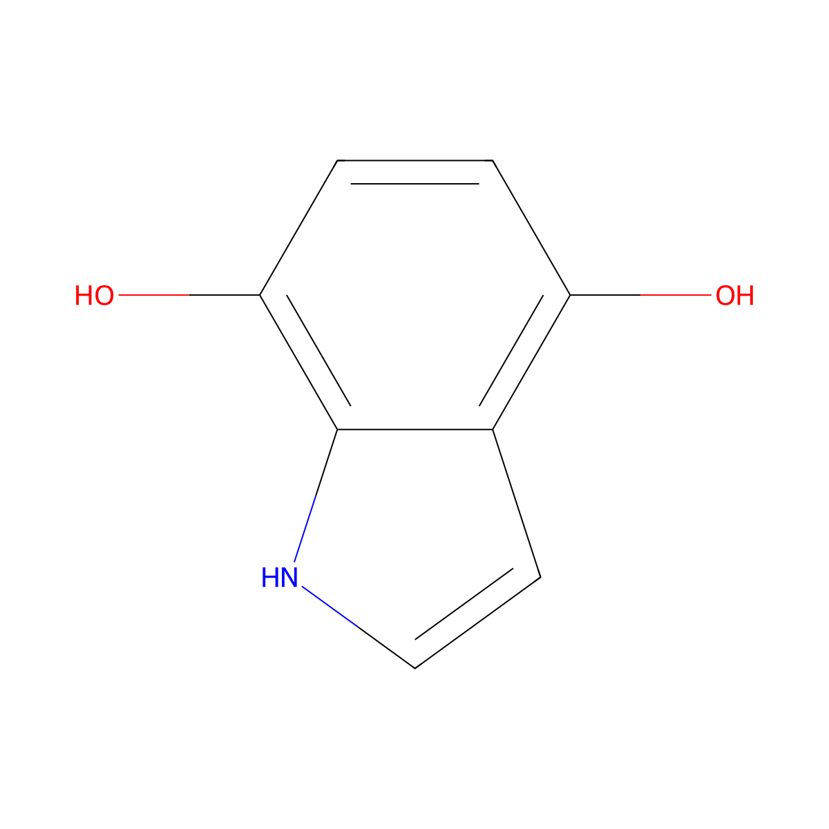 1H-indole-4,7-diol molecular structure, CAS 35305-29-4