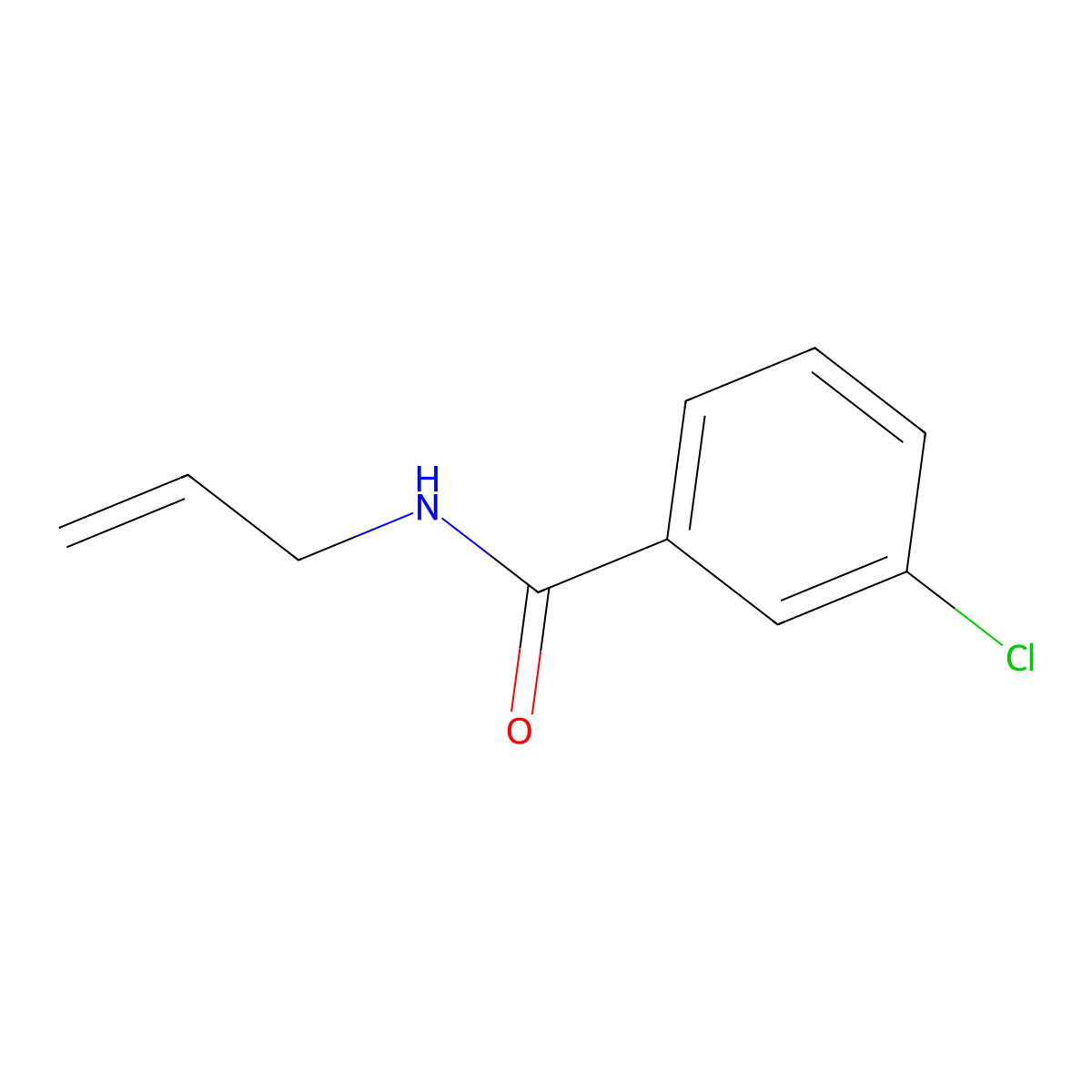 N-allyl-3-chlorobenzenecarboxamide molecular structure, CAS 35306-52-6