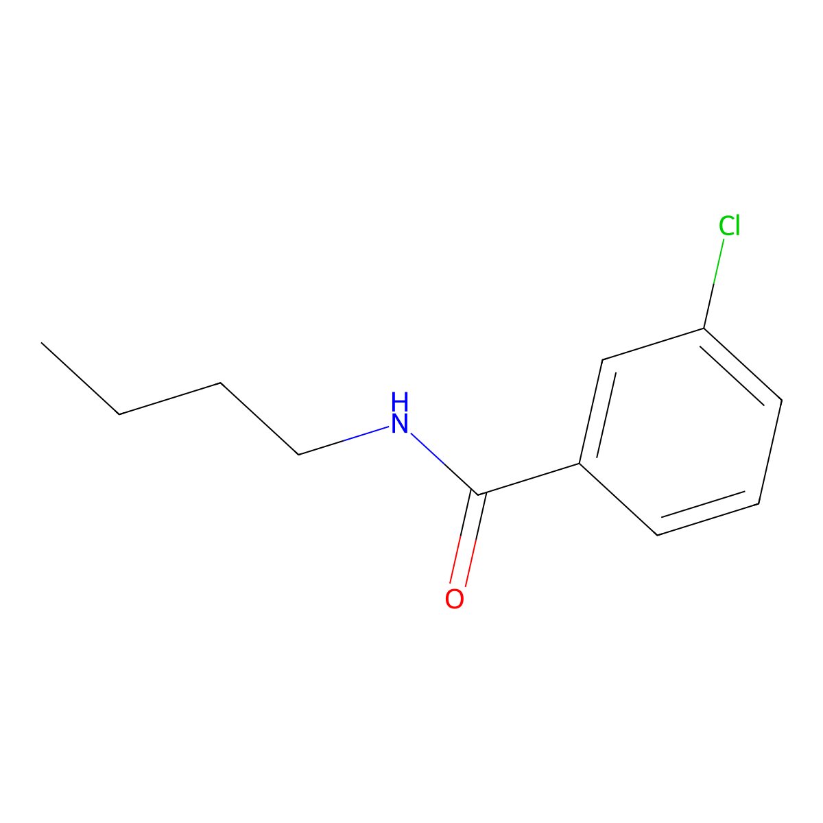 N-Butyl-3-chlorobenzamide molecular structure, CAS 35306-53-7