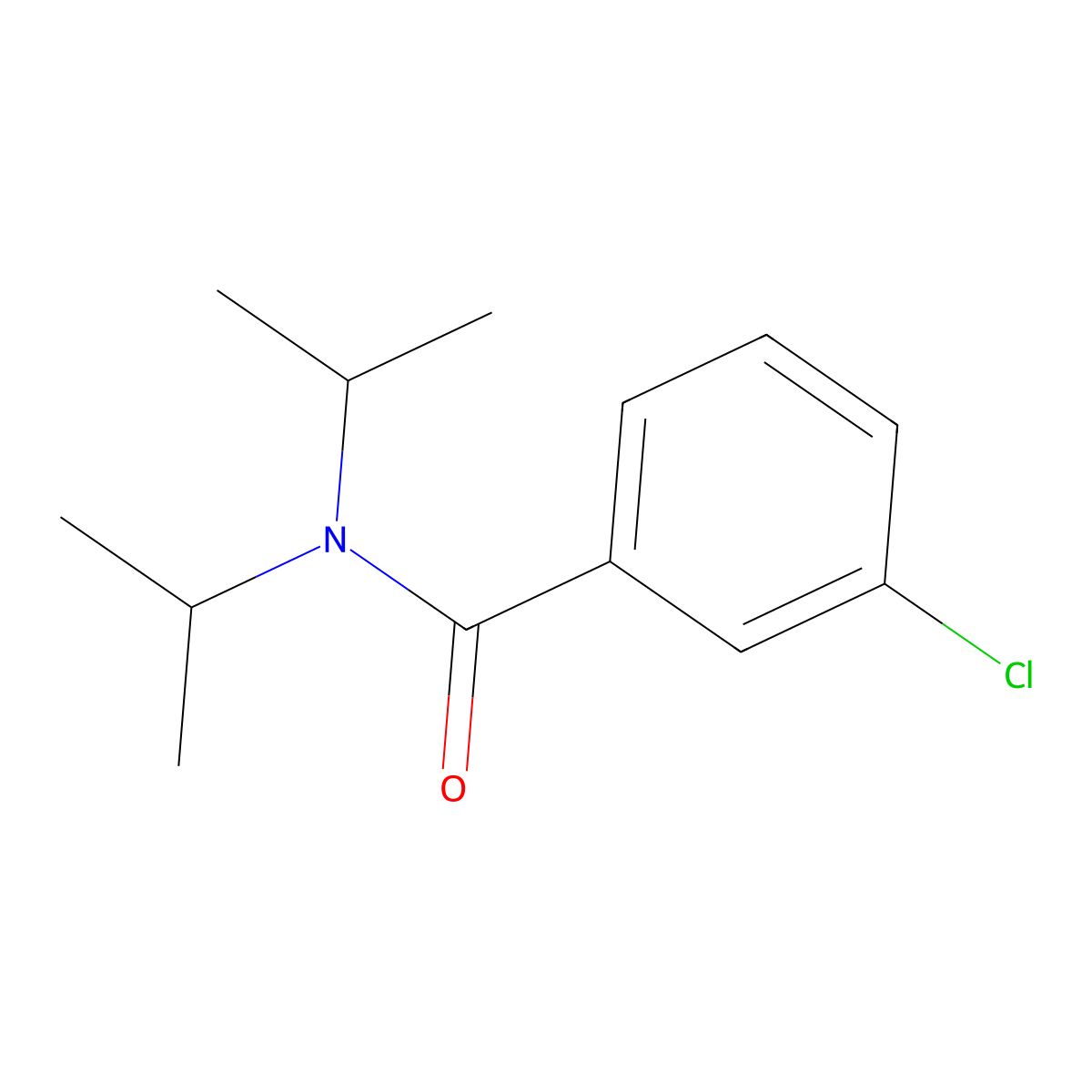 3-Chloro-N,N-diisopropylbenzamide molecular structure, CAS 35306-66-2
