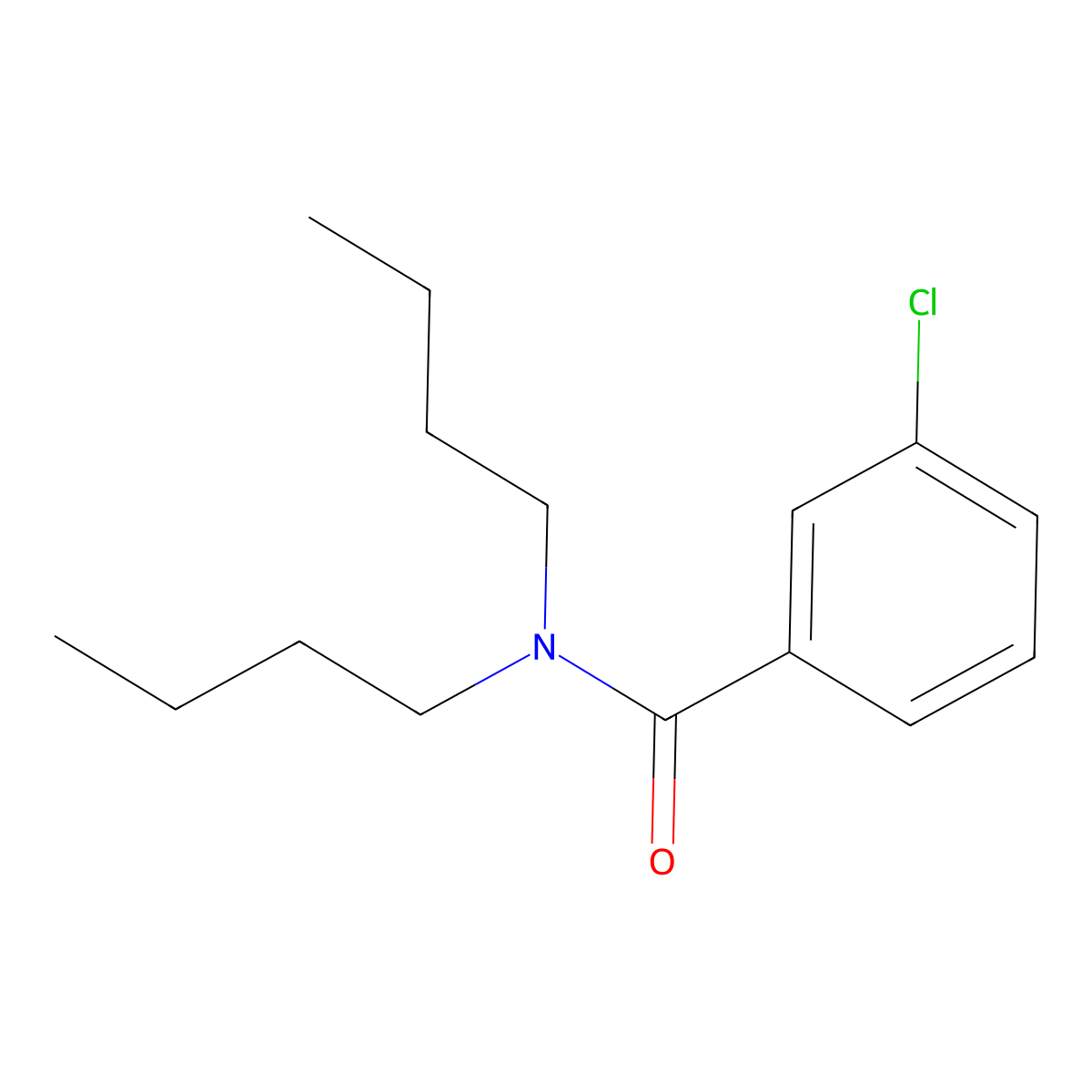 N,N-Dibutyl-3-chlorobenzamide molecular structure, CAS 35306-68-4
