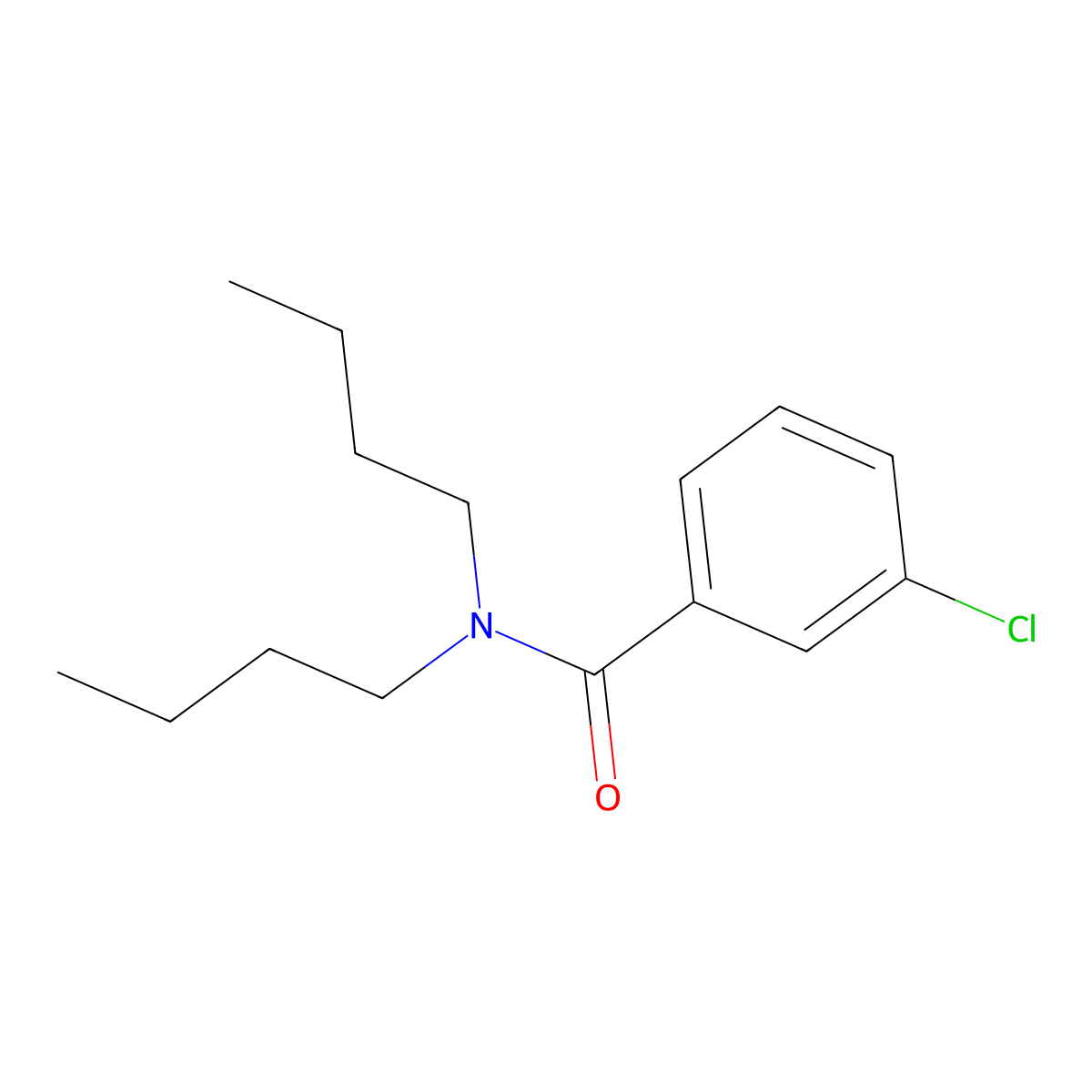 N,N-Dibutyl-3-chlorobenzamide molecular structure, CAS 35306-68-4