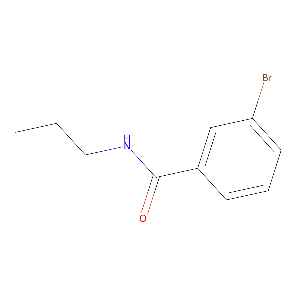 3-bromo-N-propylbenzamide molecular structure, CAS 35306-74-2