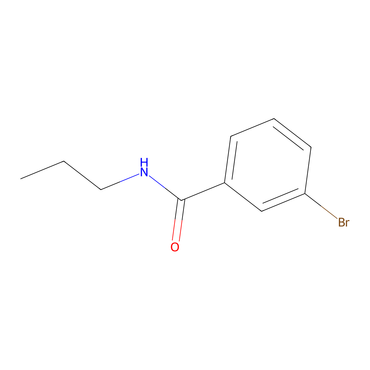 3-bromo-N-propylbenzamide molecular structure, CAS 35306-74-2