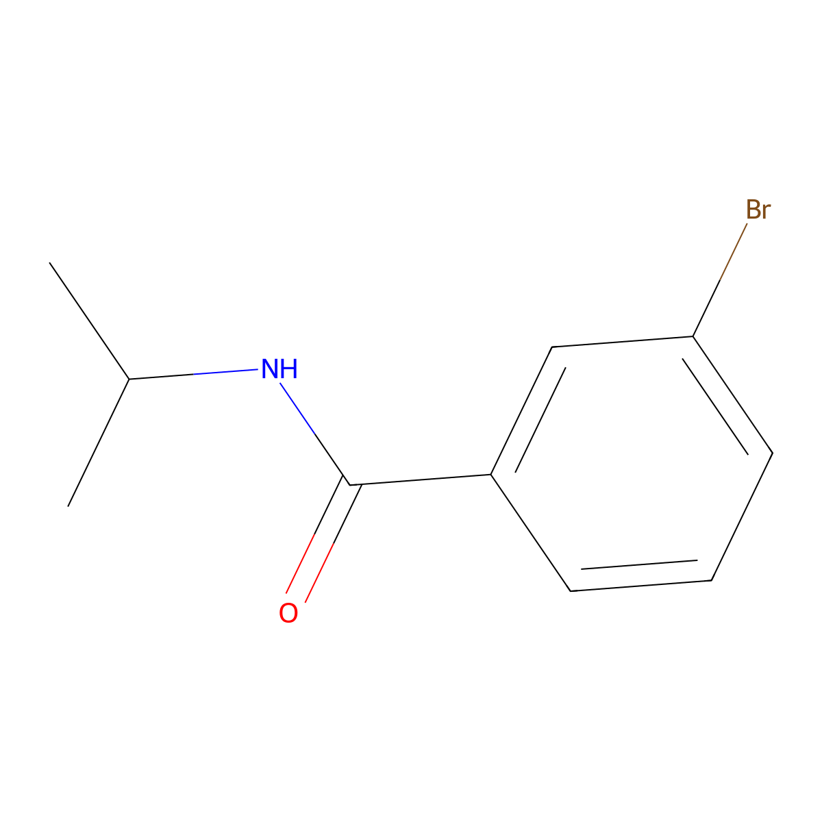 3-bromo-N-isopropylbenzamide molecular structure, CAS 35306-75-3