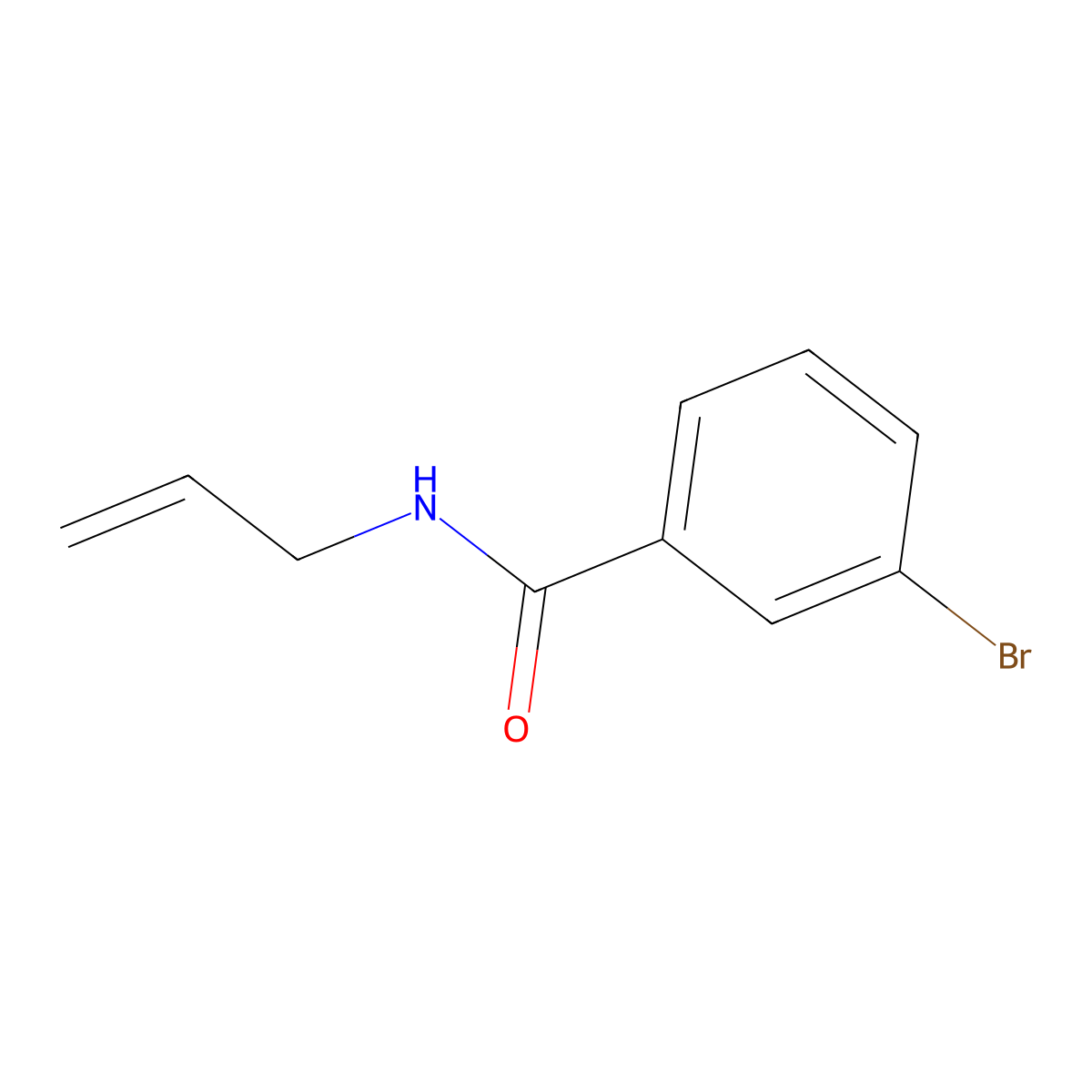 Benzamide, 3-bromo-N-allyl- molecular structure, CAS 35306-76-4