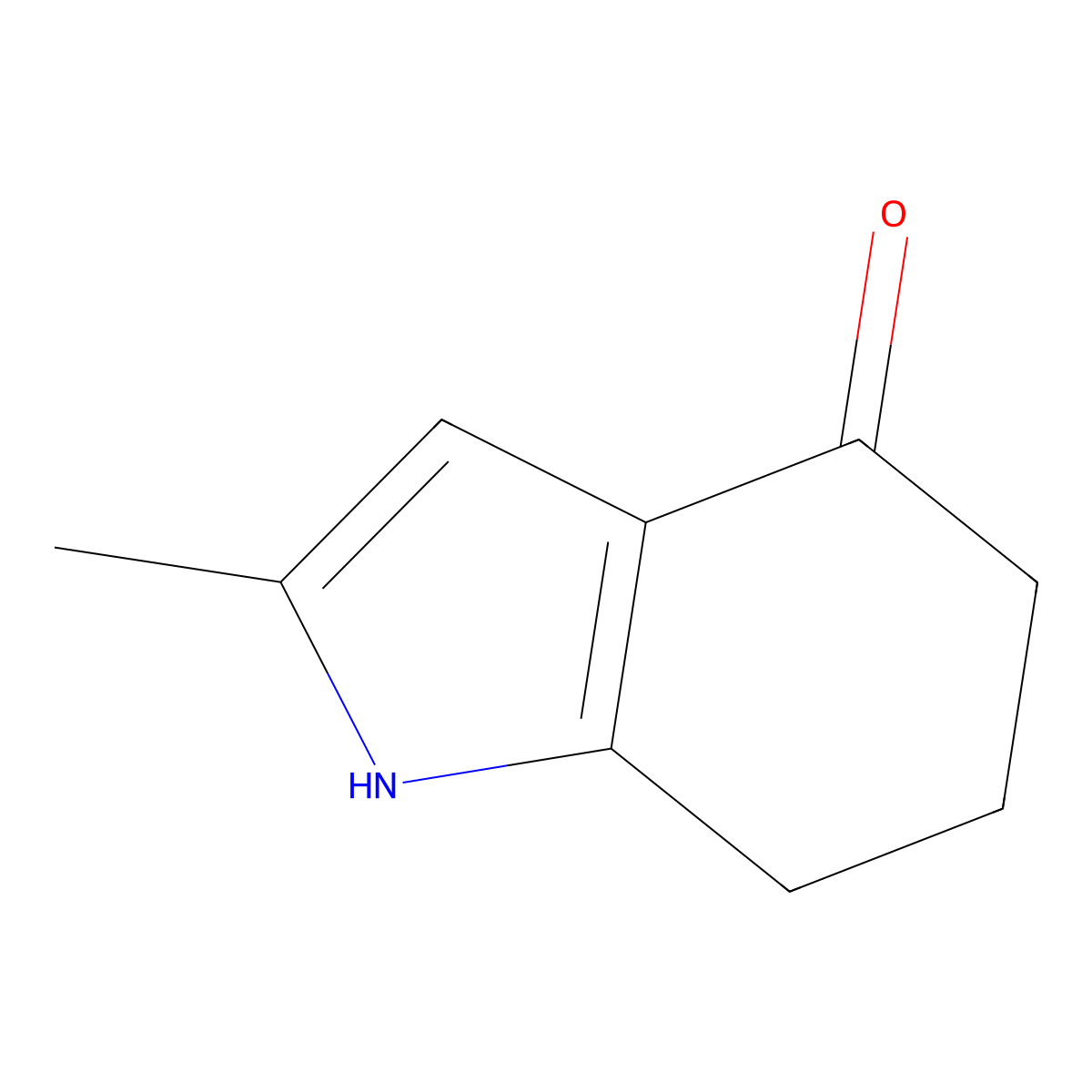 2-methyl-4,5,6,7-tetrahydro-1H-indol-4-one molecular structure, CAS 35308-68-0