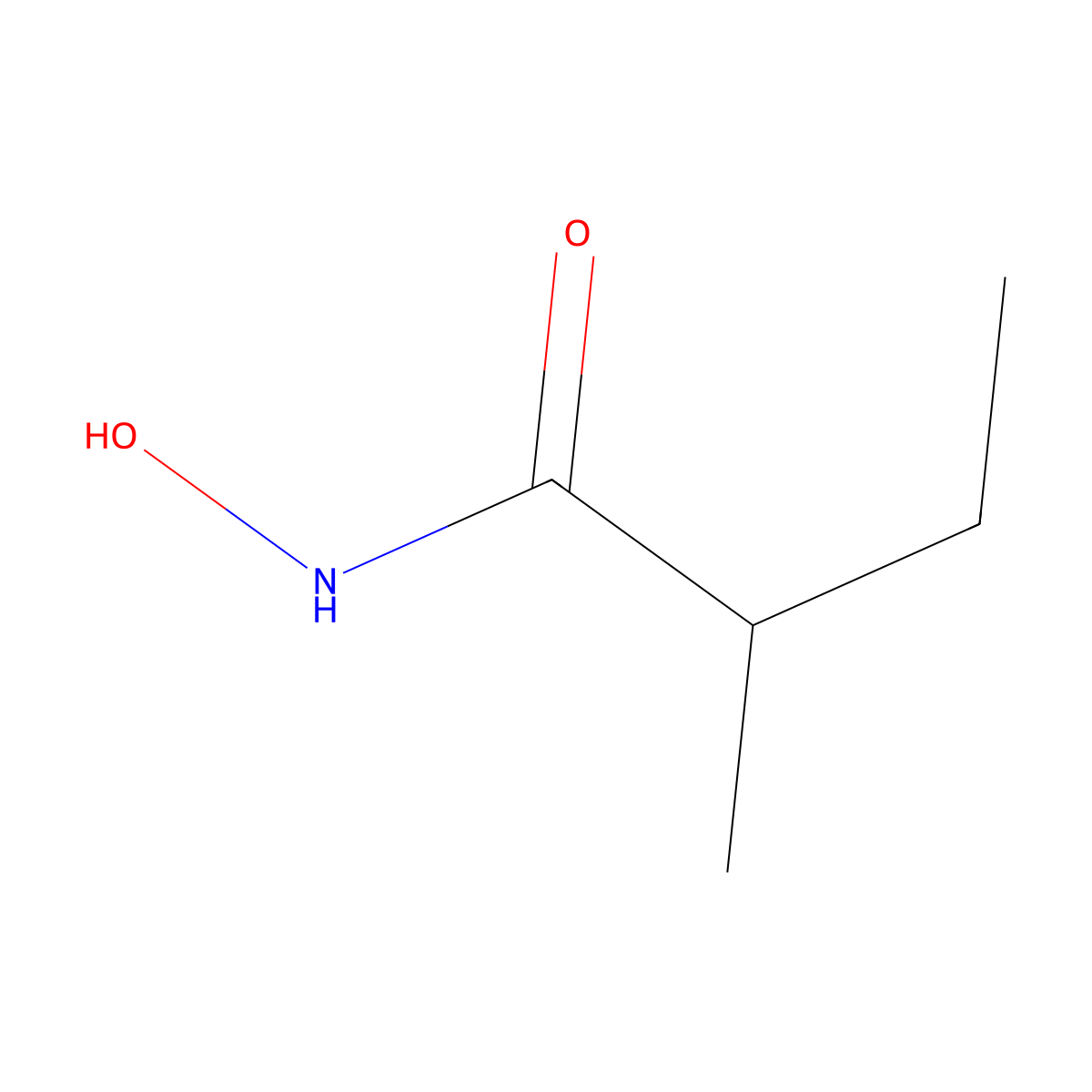 N-hydroxy-2-methylbutanamide molecular structure, CAS 35310-36-2