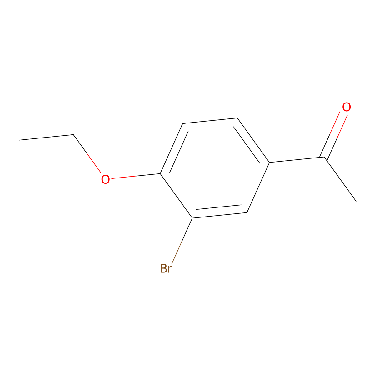 1-(3-Bromo-4-ethoxyphenyl)ethan-1-one molecular structure, CAS 35310-76-0