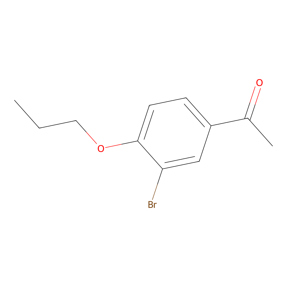 1-(3-Bromo-4-propoxy-phenyl)-ethanone molecular structure, CAS 35310-77-1