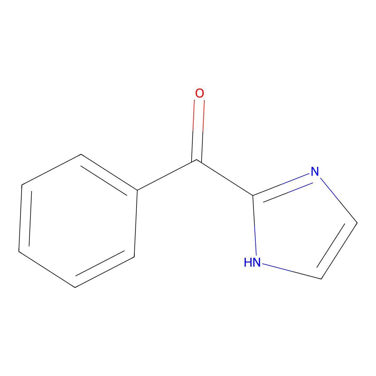 2-benzoyl-1H-imidazole molecular structure, CAS 35312-62-0