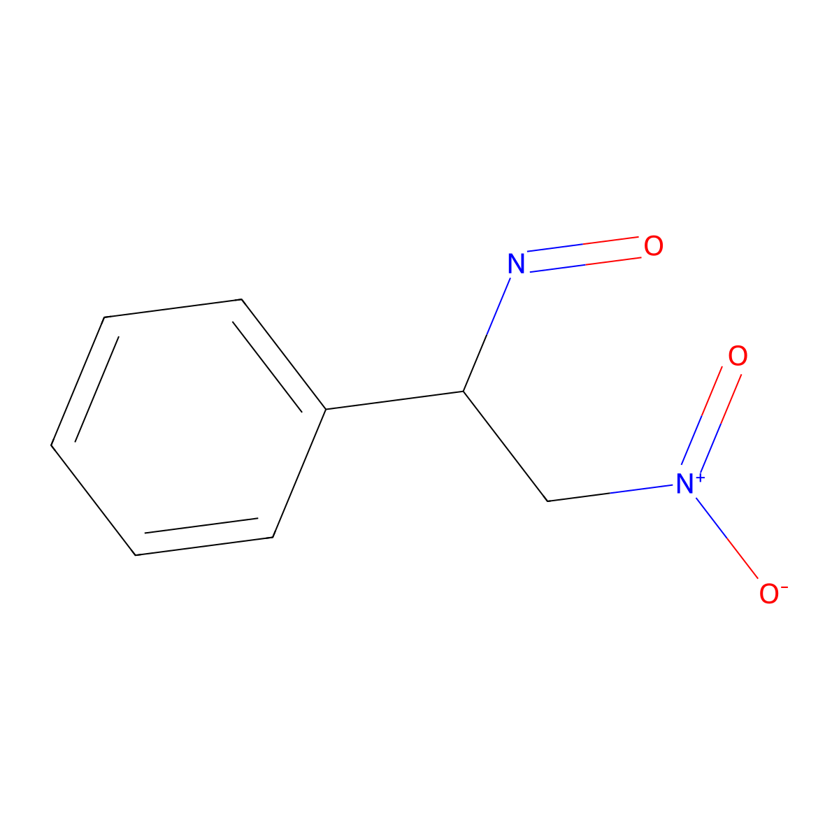 (2-Nitro-1-nitrosoethyl)benzene molecular structure, CAS 3532-83-0
