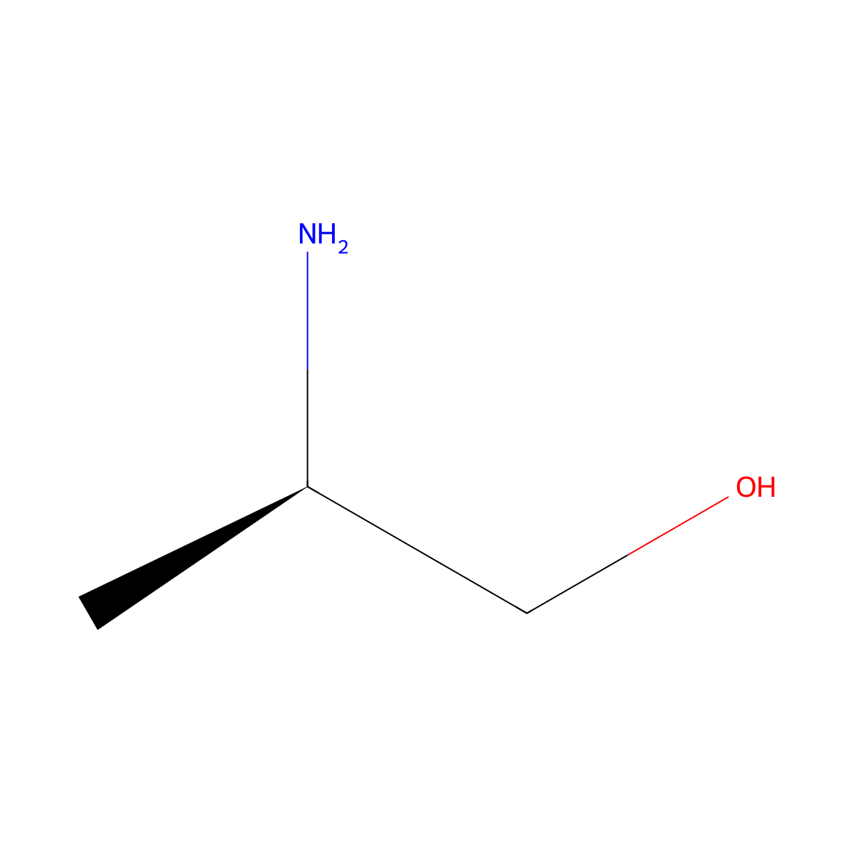 (R)-(-)-2-Amino-1-propanol molecular structure, CAS 35320-23-1