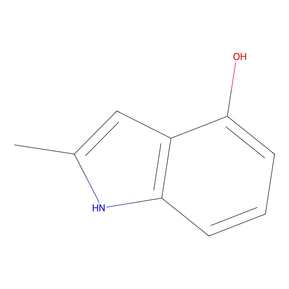 4-Hydroxy-2-methylindole molecular structure, CAS 35320-67-3