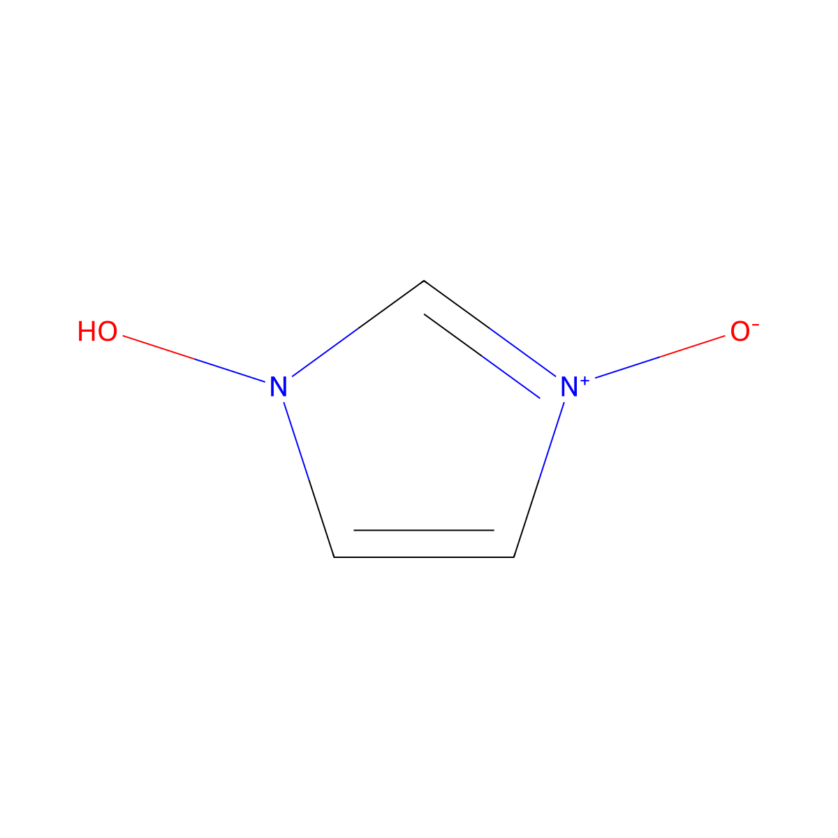 1-Hydroxyimidazole-3-oxide molecular structure, CAS 35321-46-1