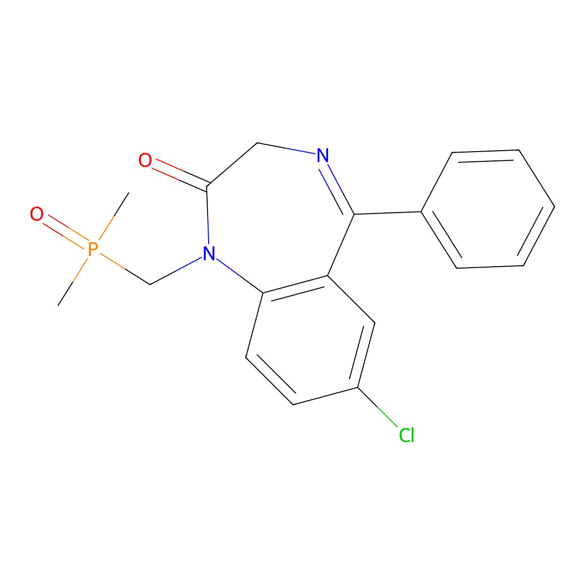 Fosazepam molecular structure, CAS 35322-07-7