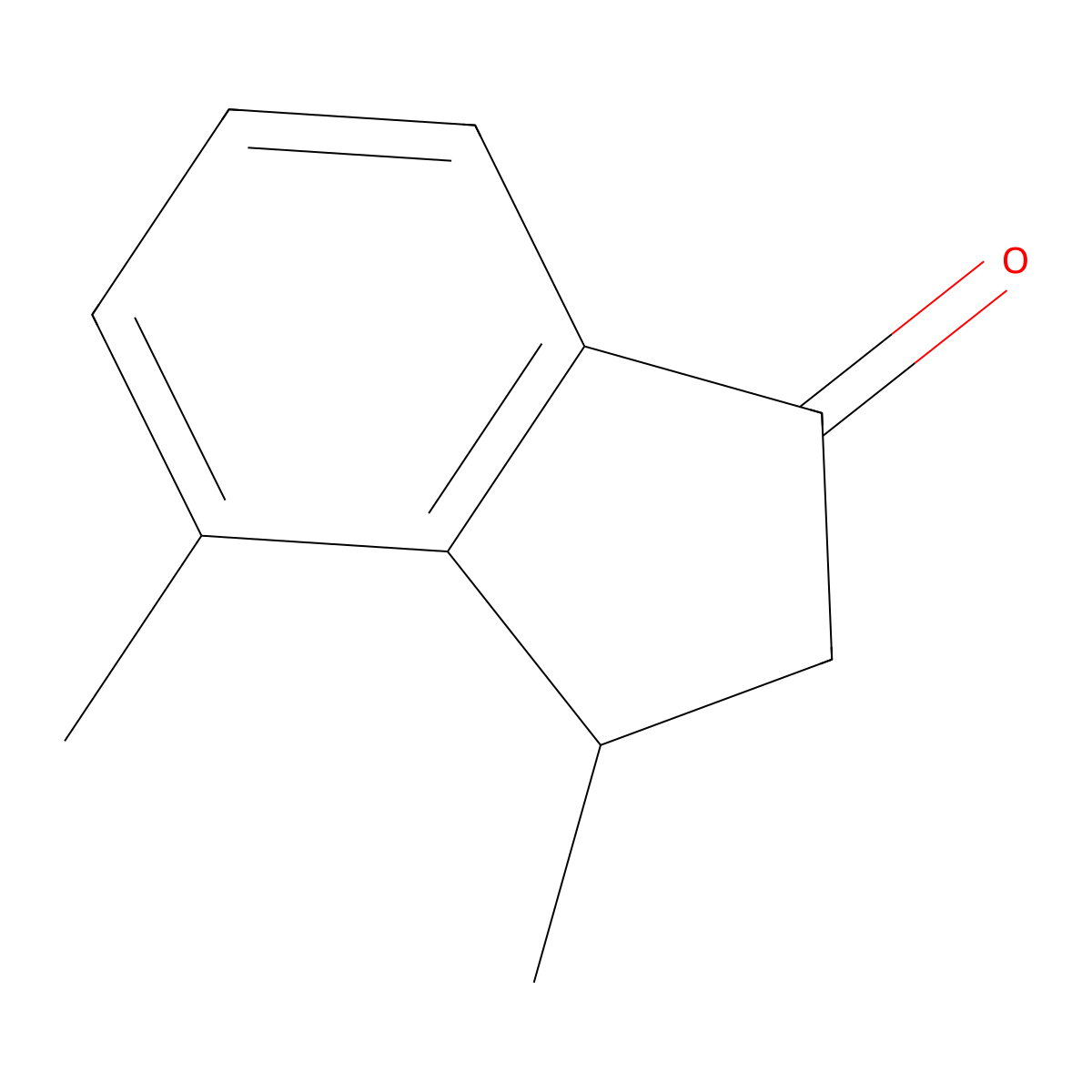 3,4-dimethyl-2,3-dihydro-1H-inden-1-one molecular structure, CAS 35322-82-8