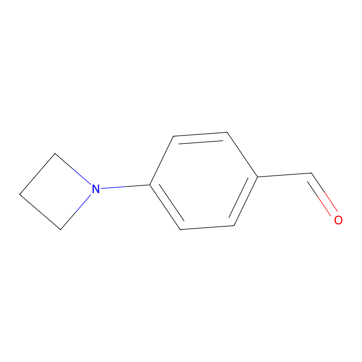 4-(Azetidin-1-yl)benzaldehyde molecular structure, CAS 353247-81-1