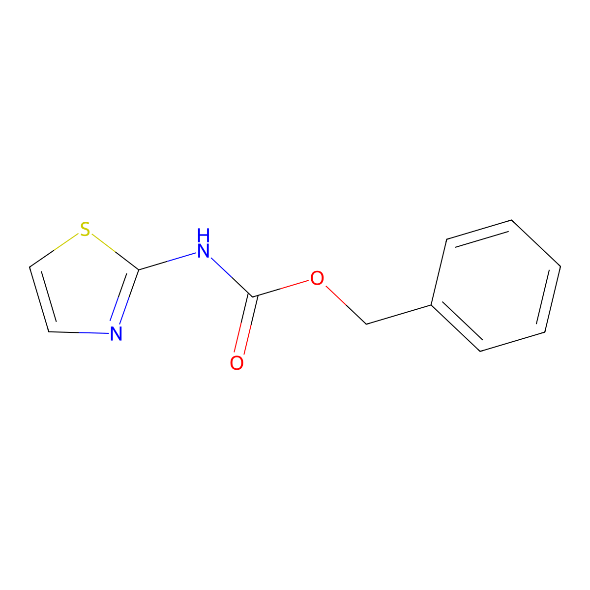 benzyl N-(1,3-thiazol-2-yl)carbamate molecular structure, CAS 353255-50-2