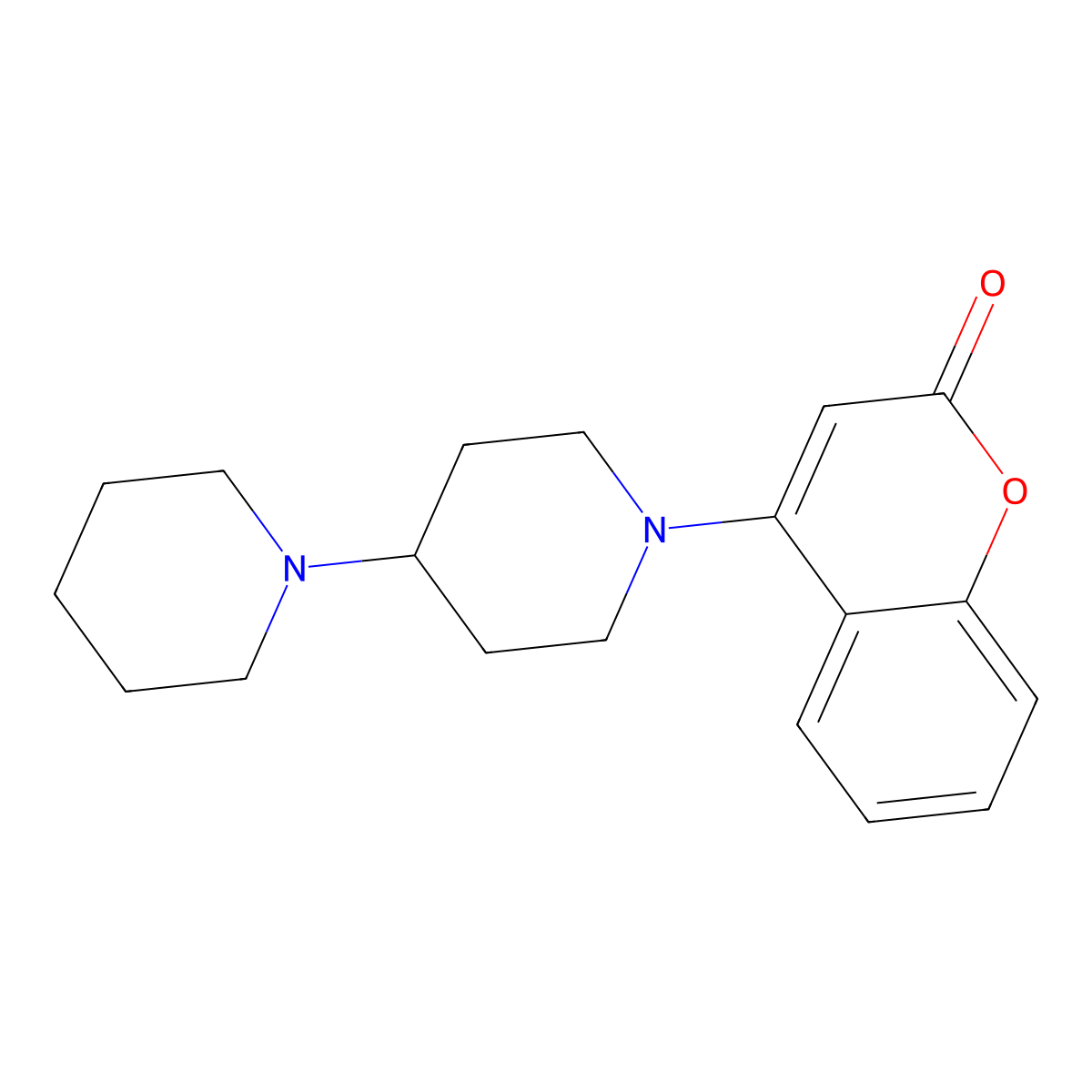 4-(1',4-bipiperidin-1-yl)-2H-chromen-2-one molecular structure, CAS 353255-74-0