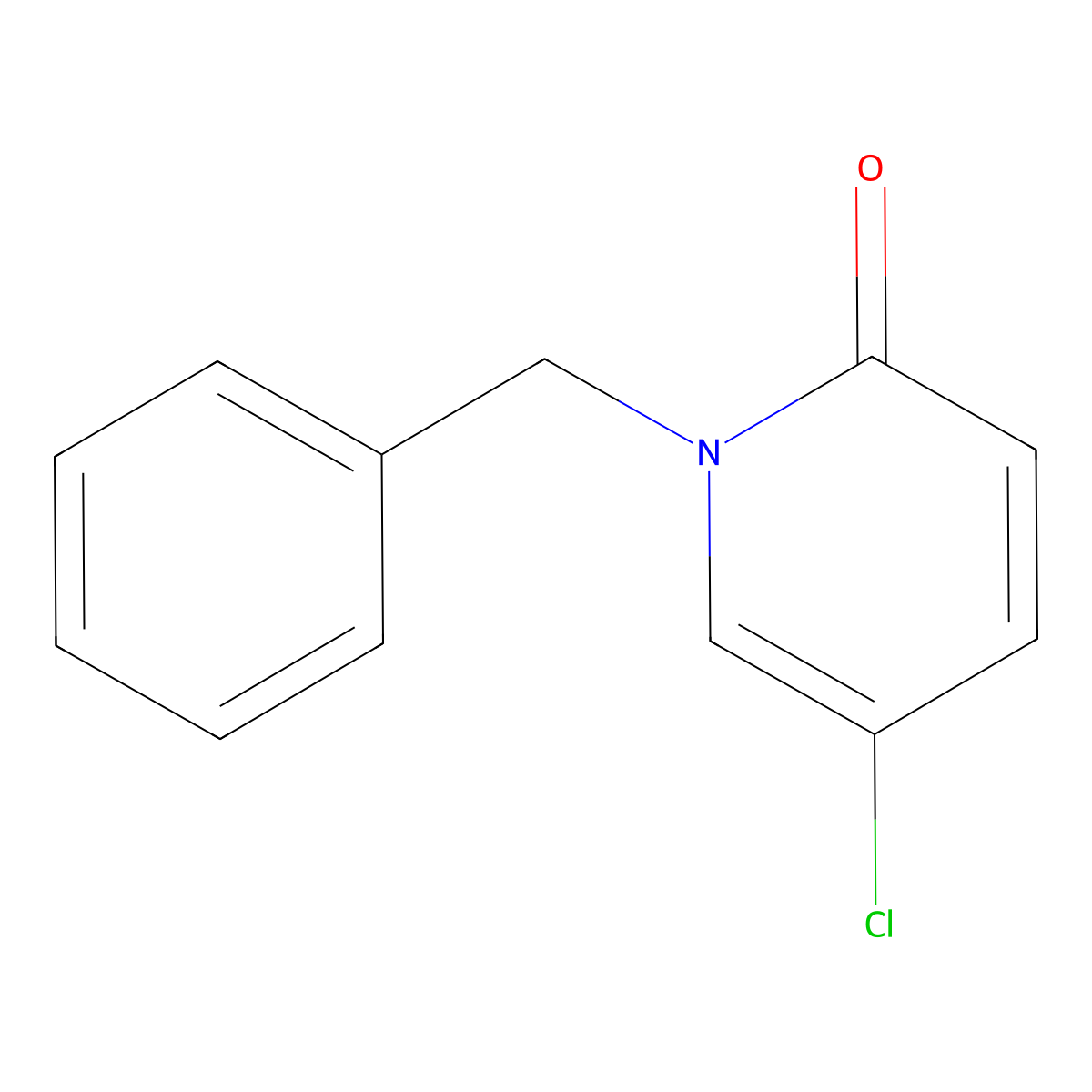 1-Benzyl-5-chloropyridin-2-one molecular structure, CAS 353257-42-8