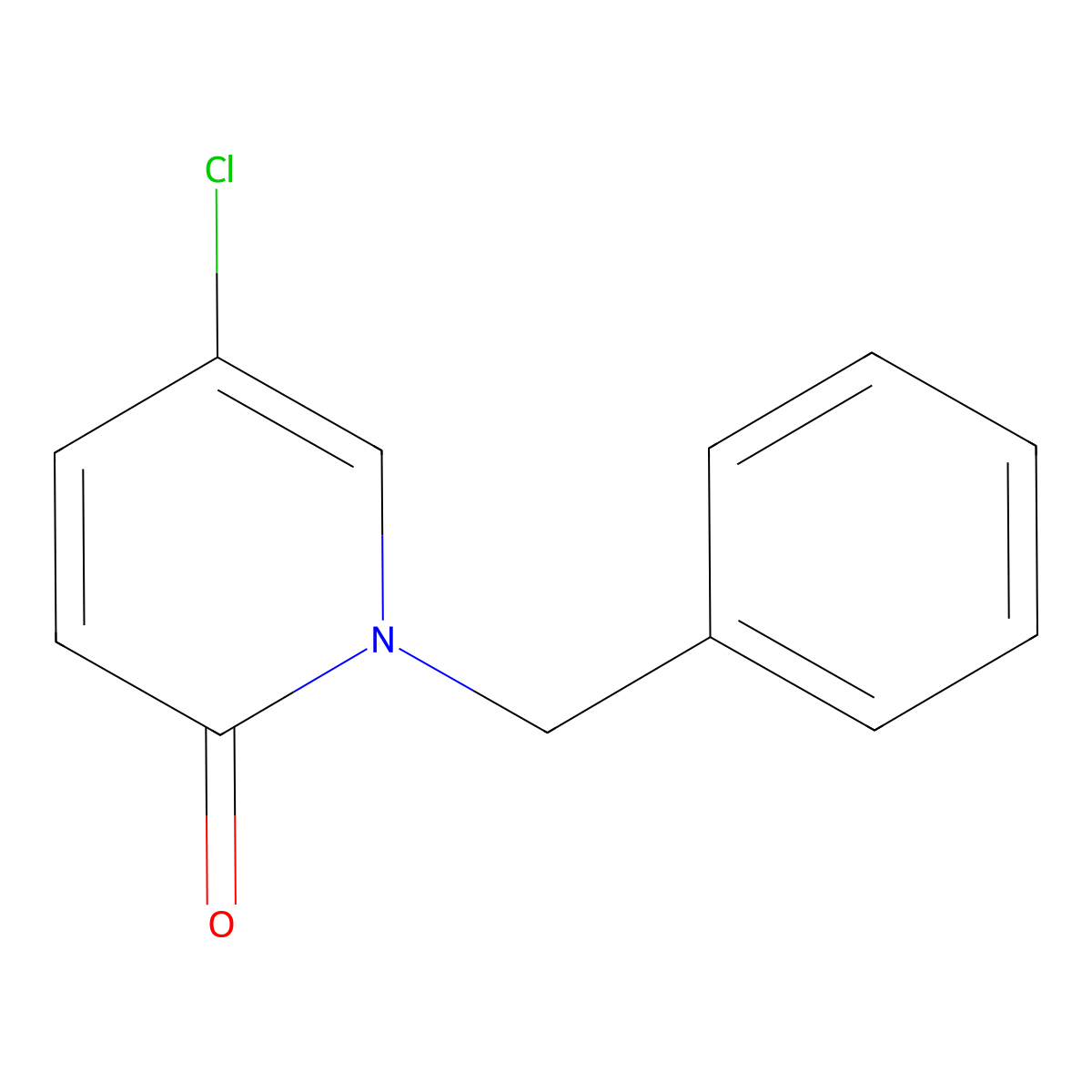 1-Benzyl-5-chloropyridin-2-one molecular structure, CAS 353257-42-8