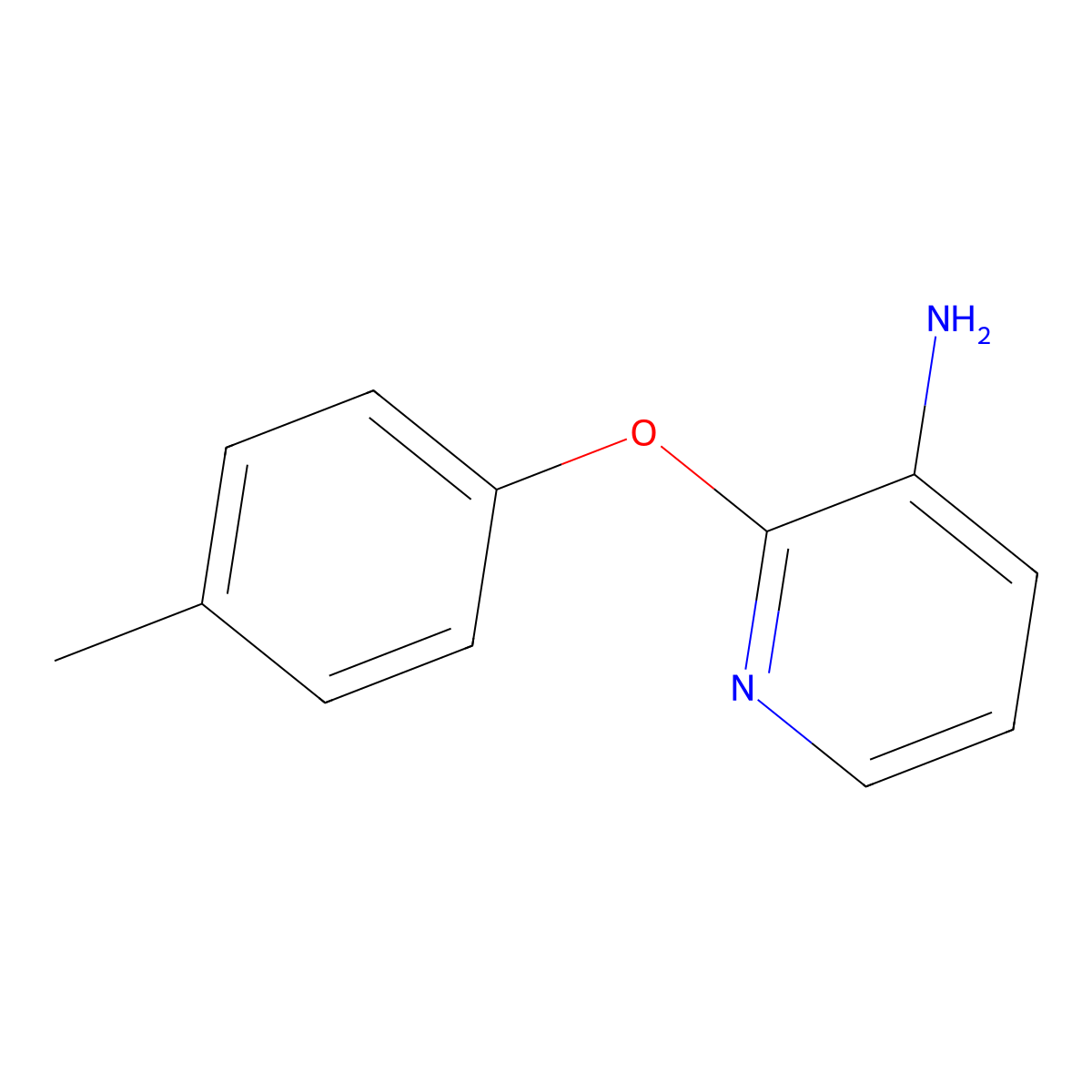 2-(4-Methylphenoxy)-3-pyridinamine molecular structure, CAS 353257-52-0